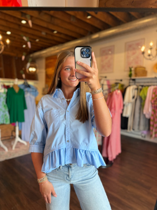 Charlie Chambray Top