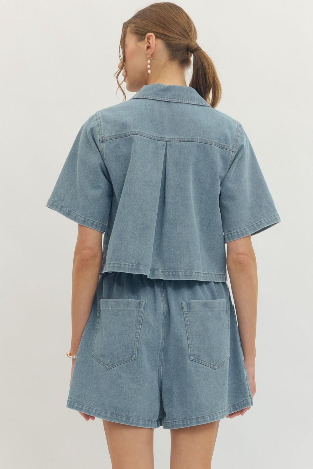 Dallas Denim Skort + Top Set