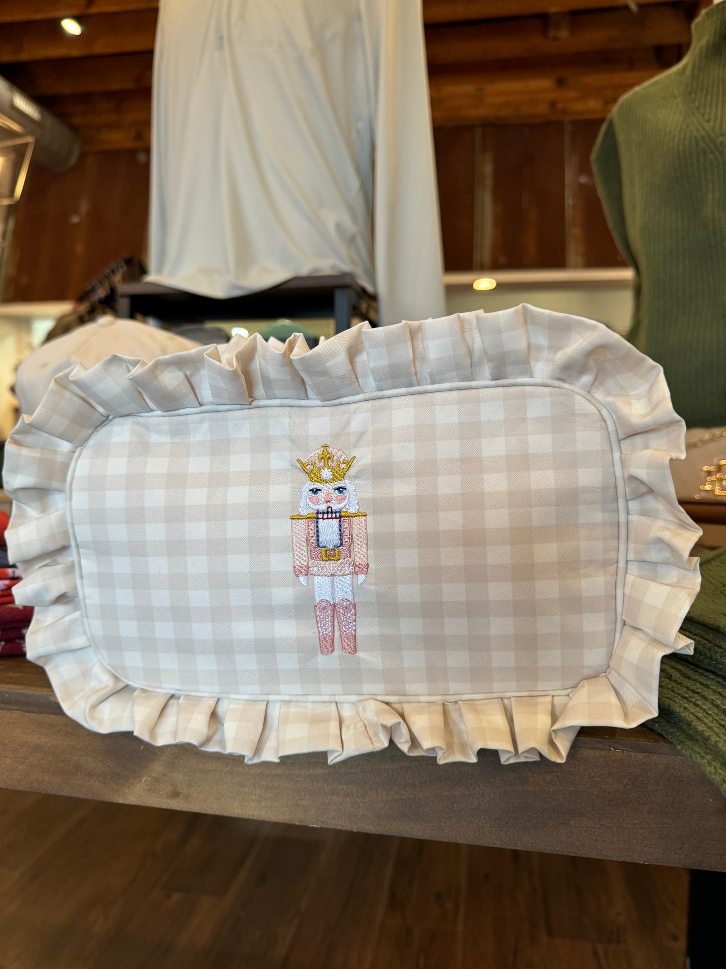 Nutcracker Plaid Cosmetic Bag