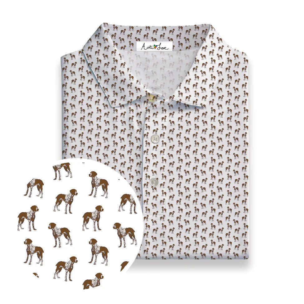 Men’s Pointer White Polo