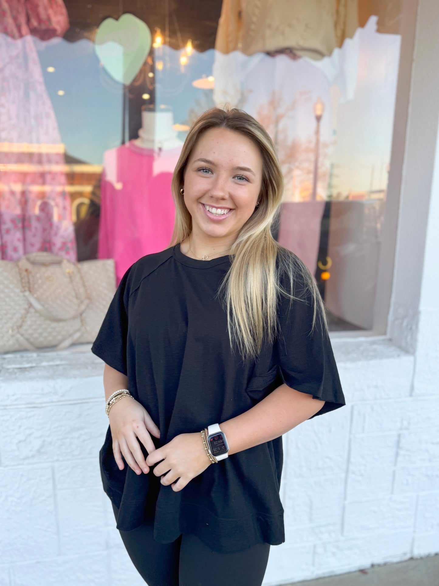 Black Oversized Tee