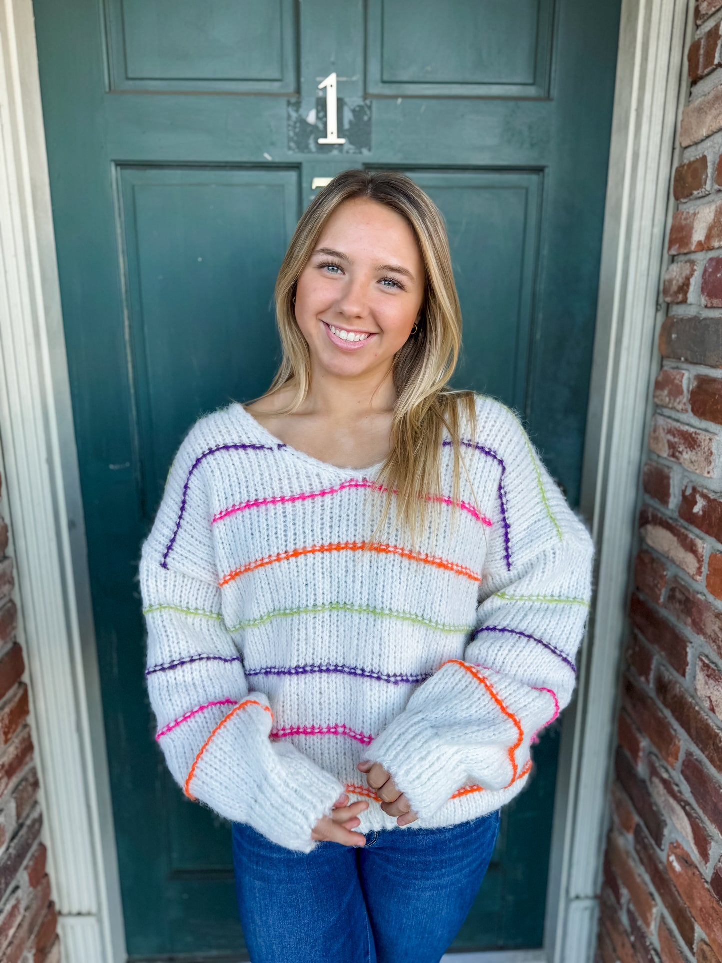 Sweet On You Multi Sweater