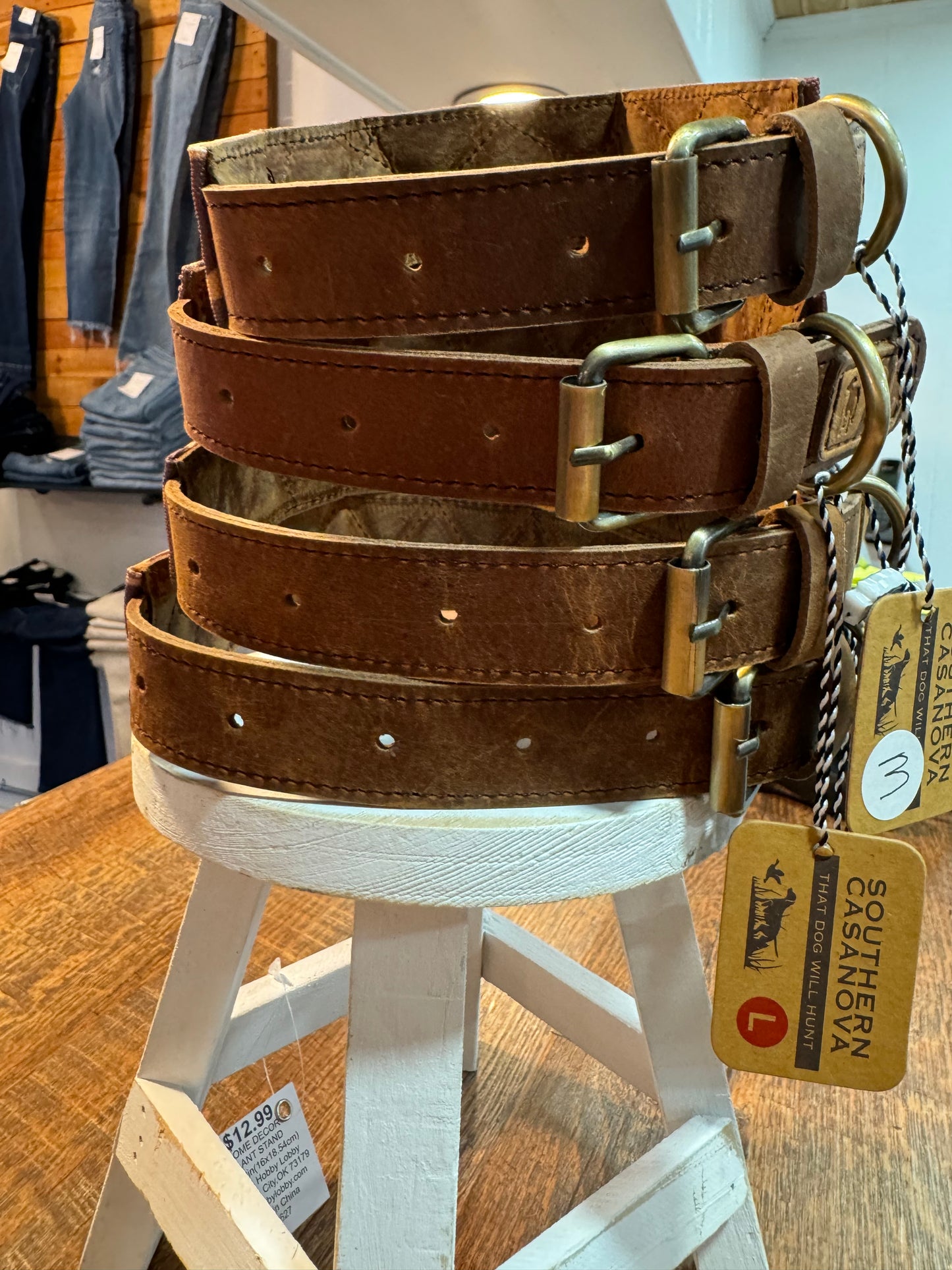 Camo Waxed Cotton Dog Collar
