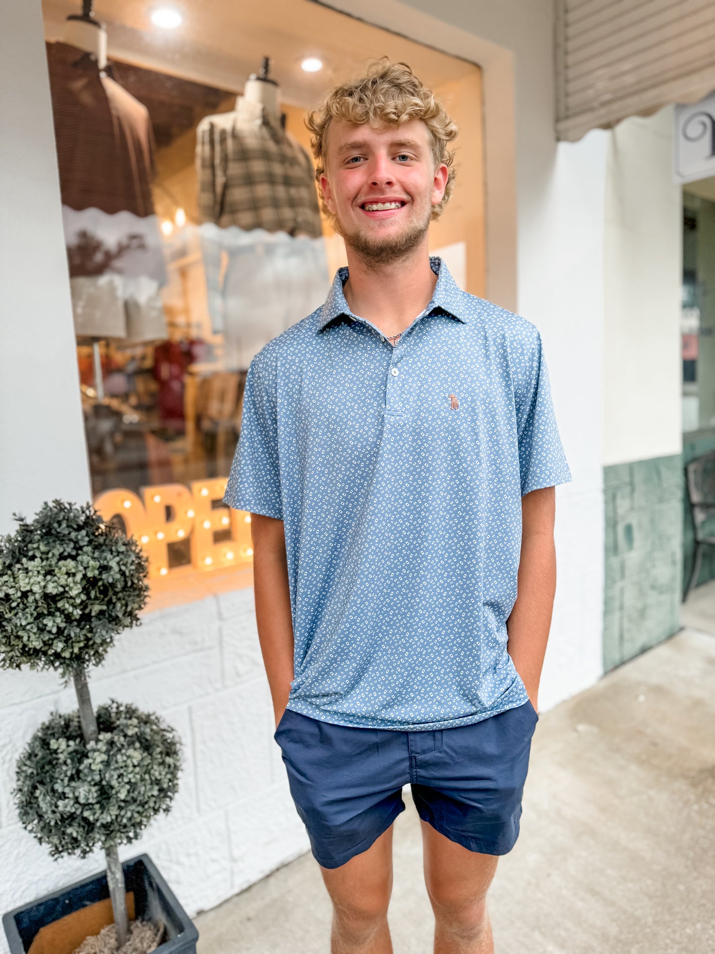 Ace Print Polo