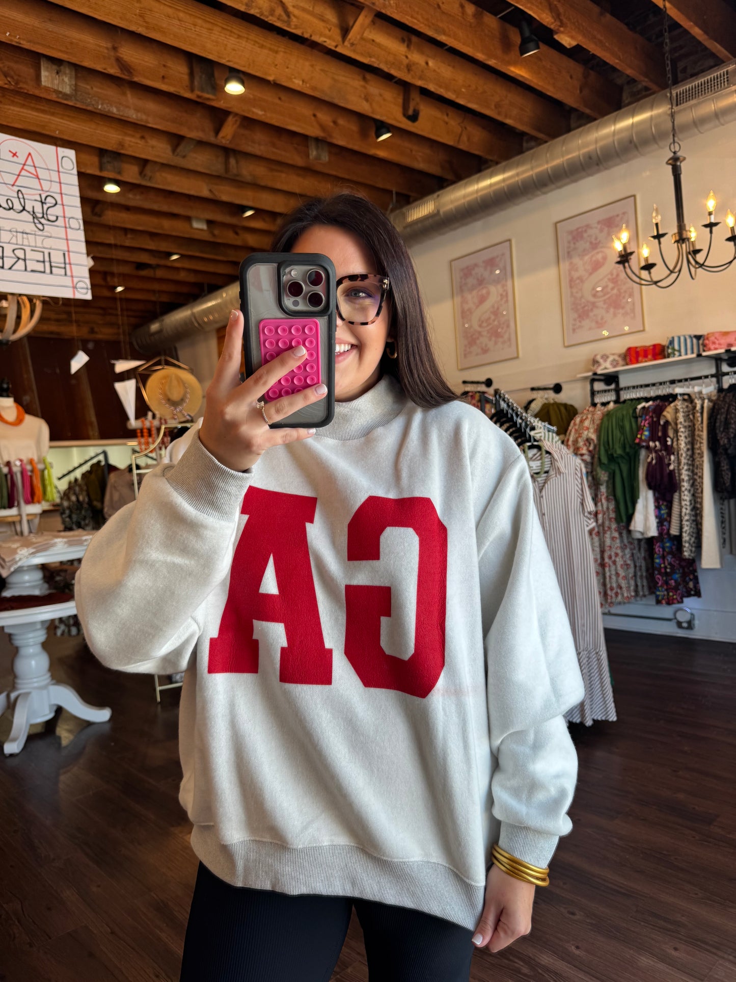 Georgia Reversible Sweatshirt