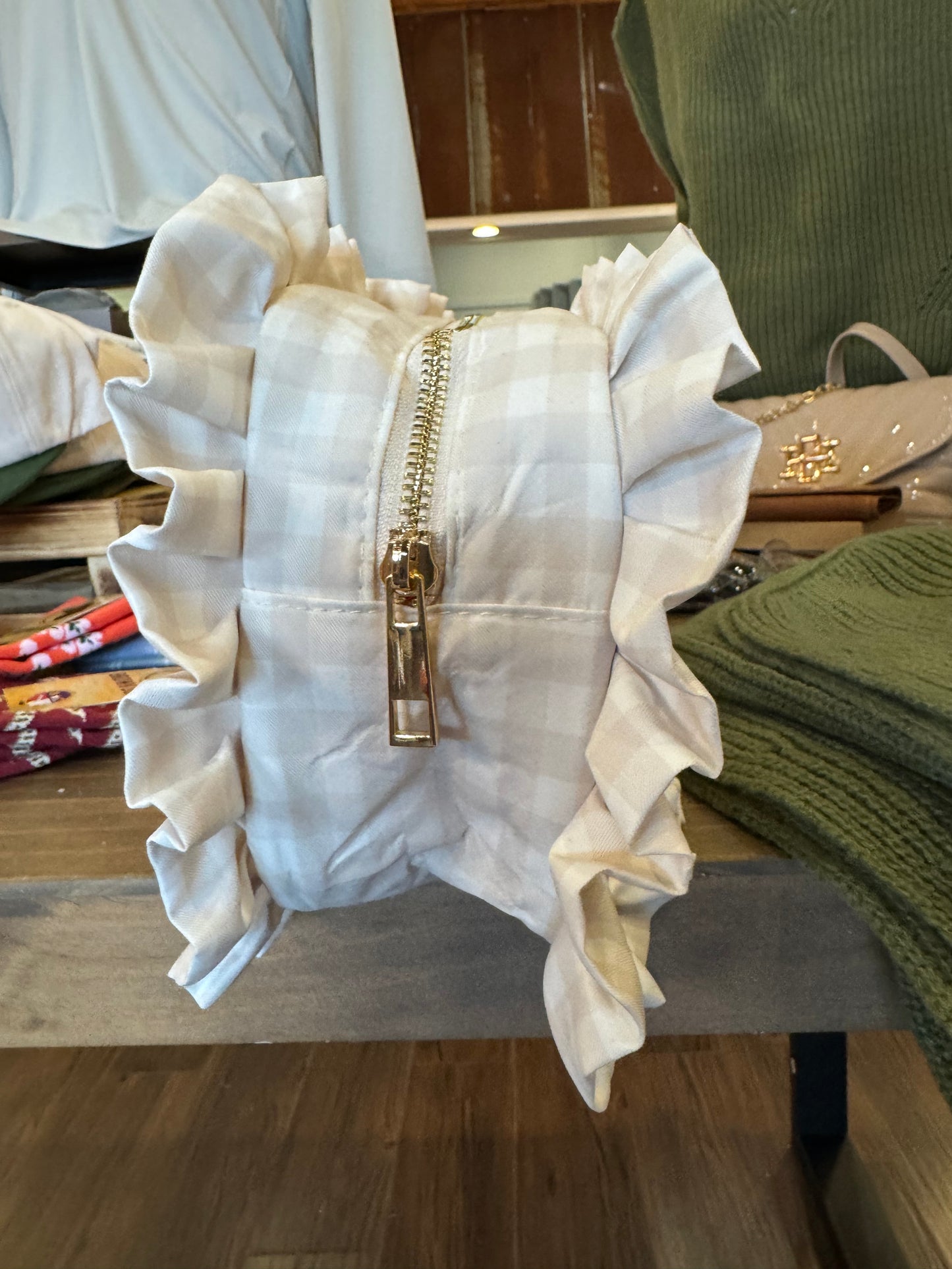 Nutcracker Plaid Cosmetic Bag