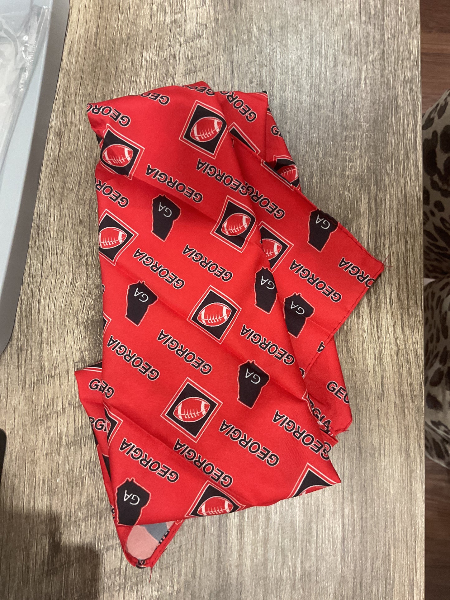 Red Georgia State Print Bandana