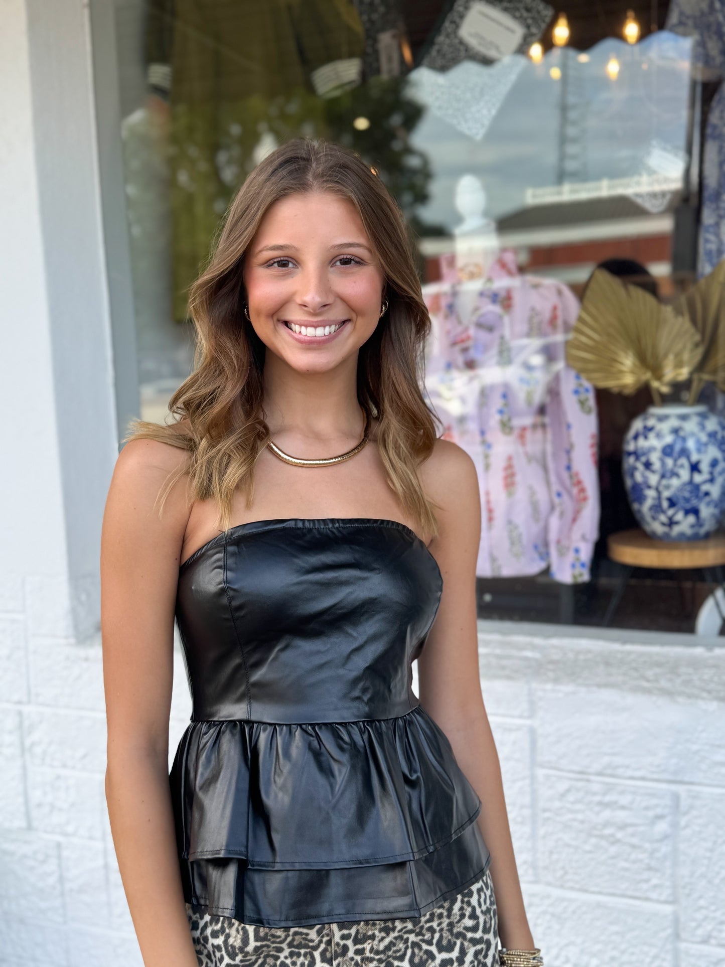 Polly Peplum Top