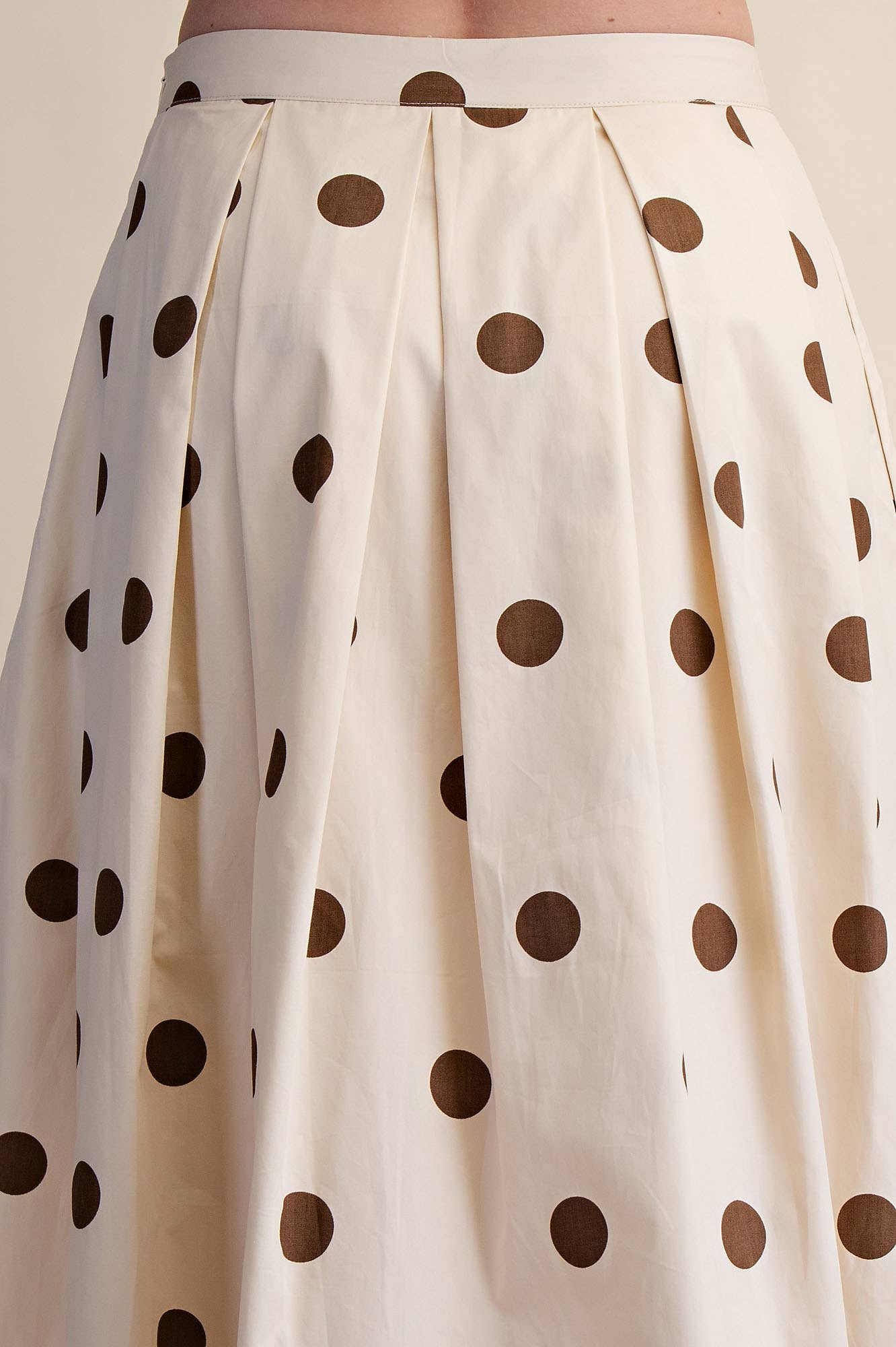 Polka Dot Midi Skirt