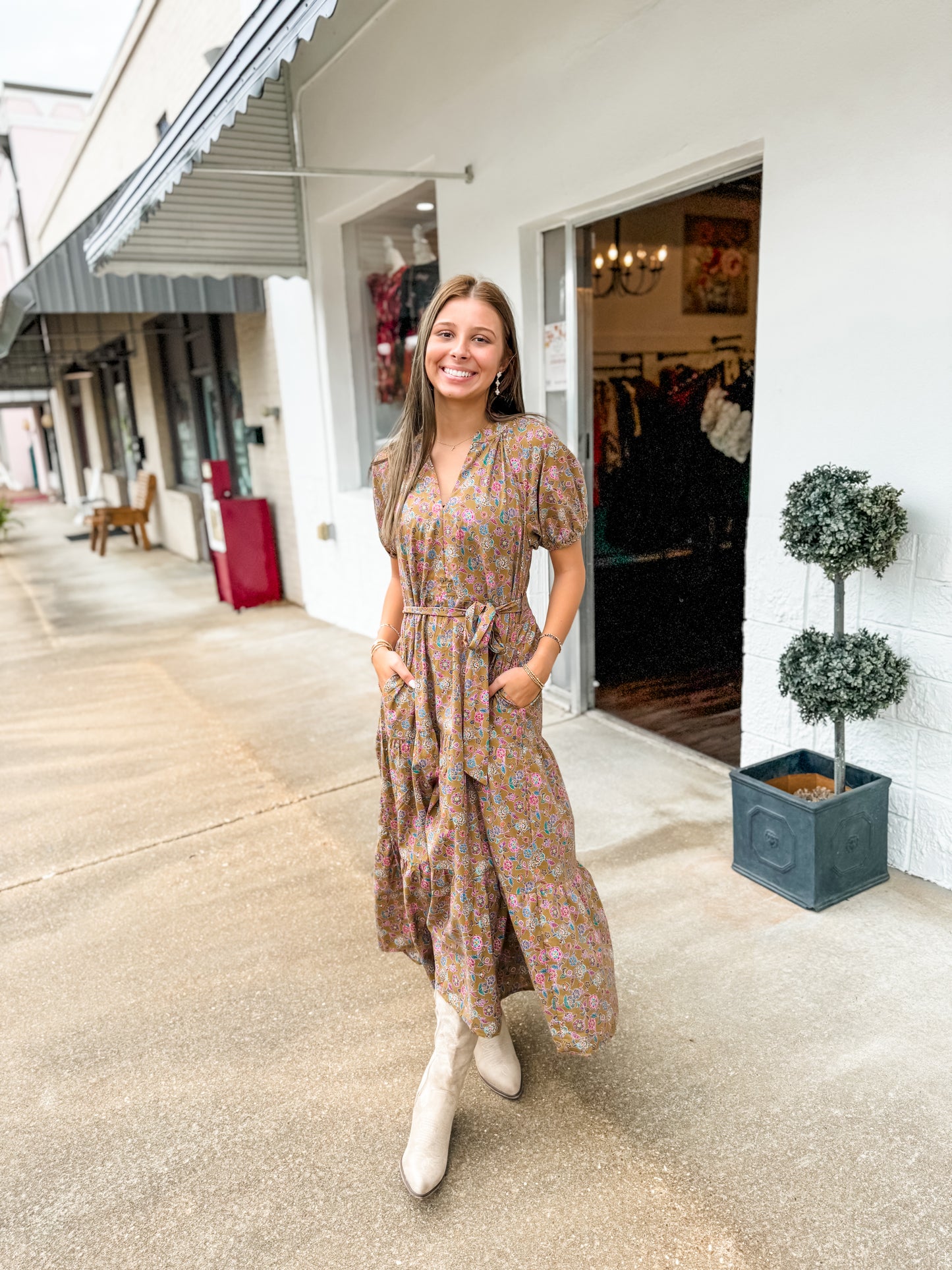 Autumn Vines Maxi Dress