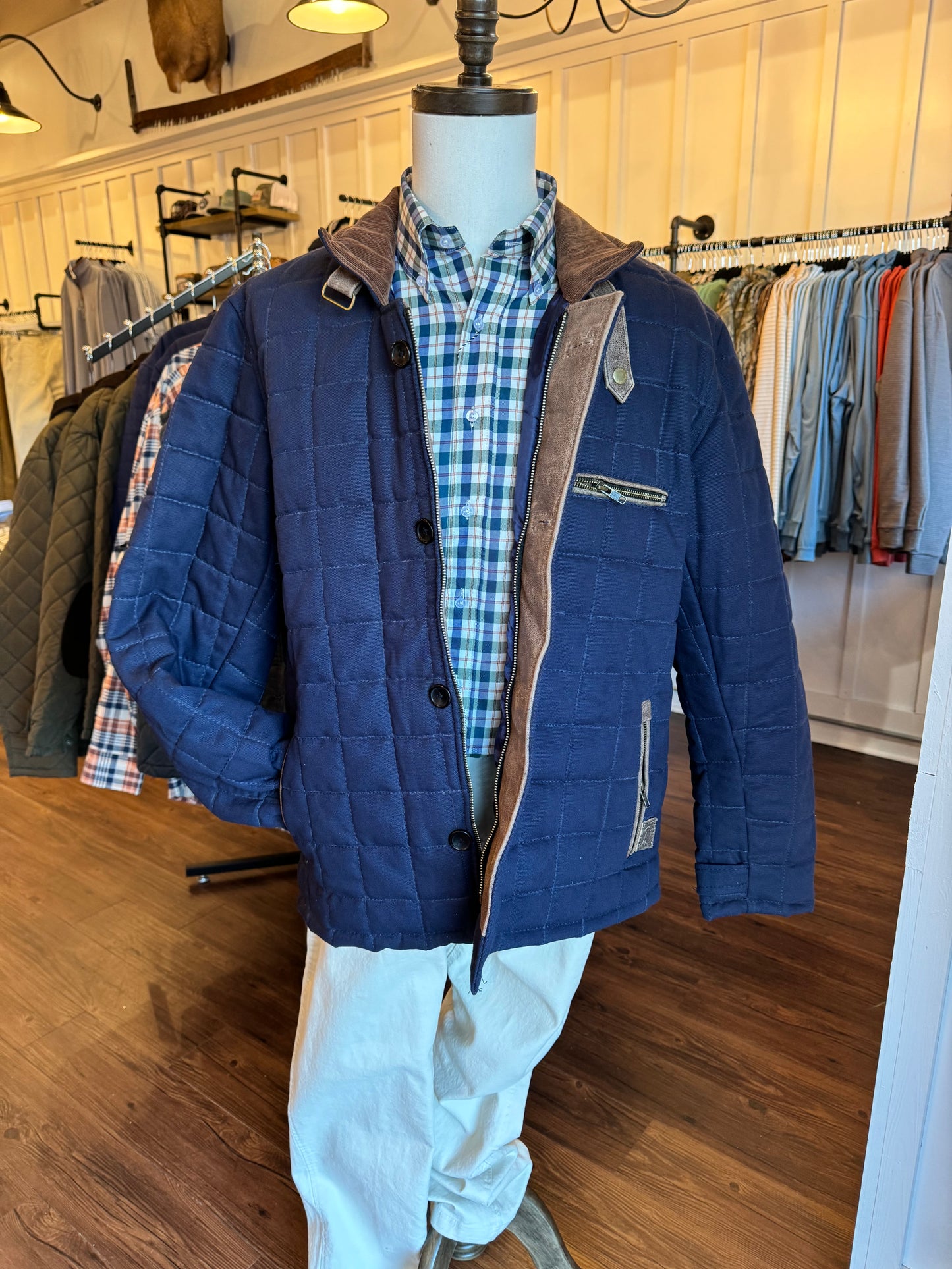 Navy Nightfall Waxed Canvas Jacket