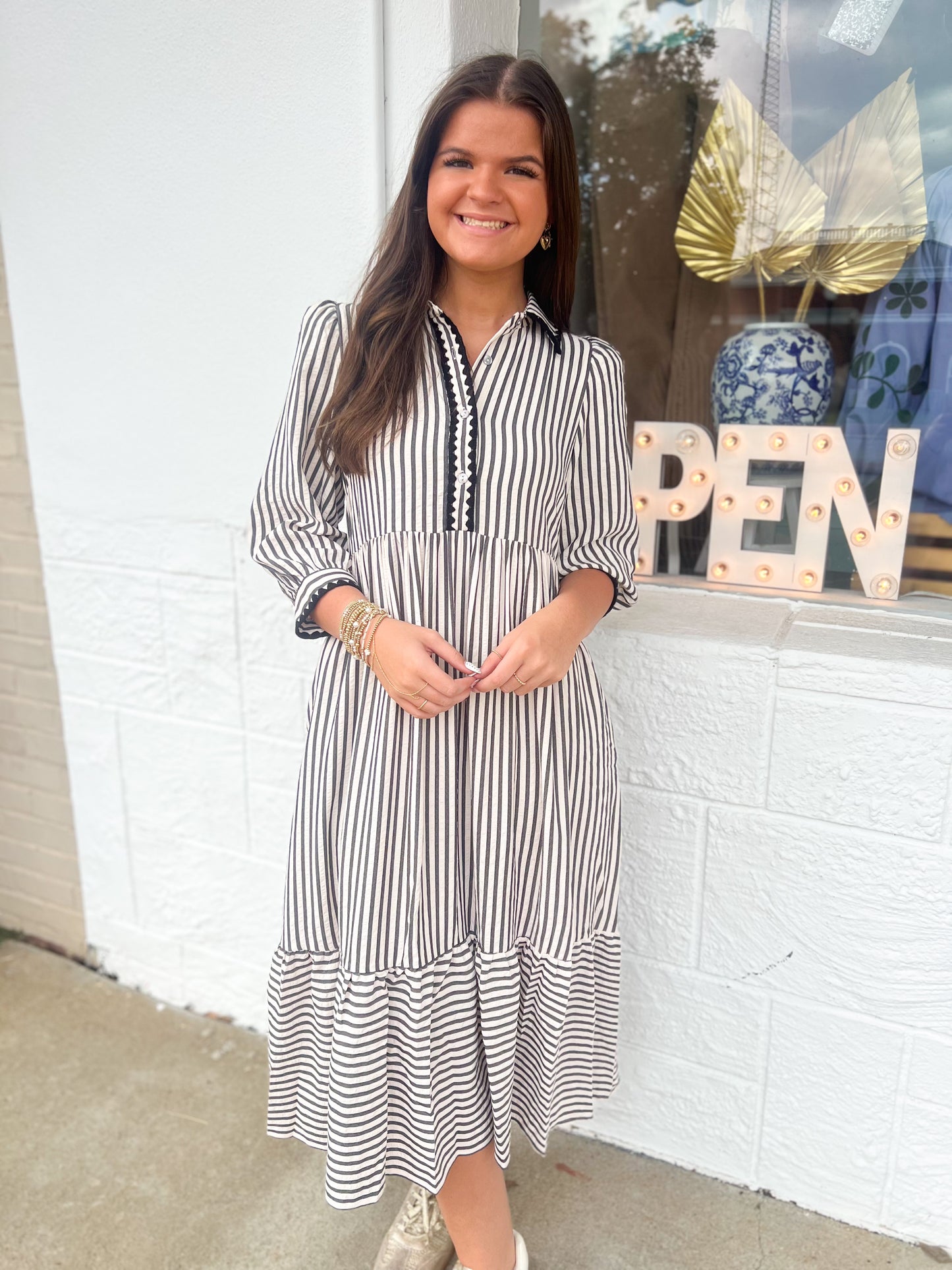 Amanda Stripe Maxi Dress