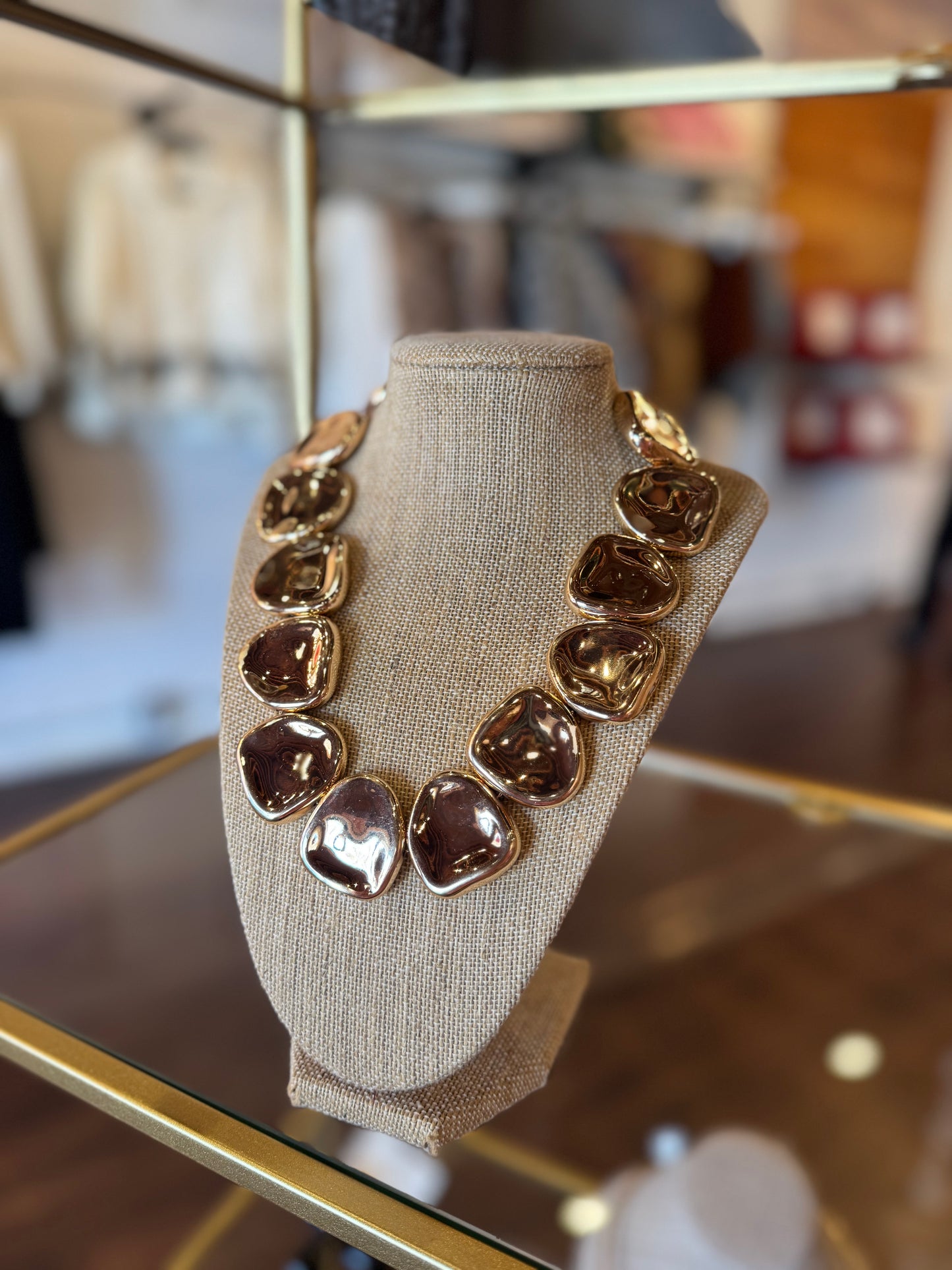 Large nugget necklace