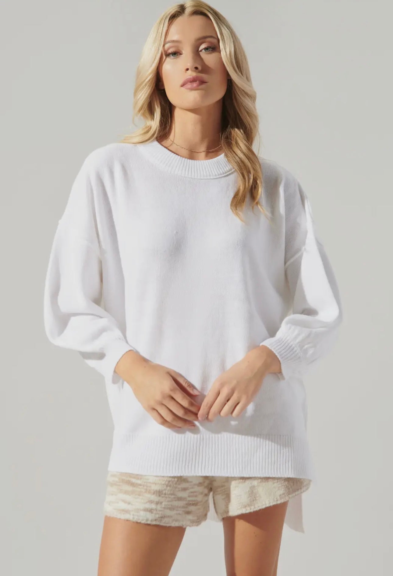 Sweet Sunday Hi-Low Tunic Sweater