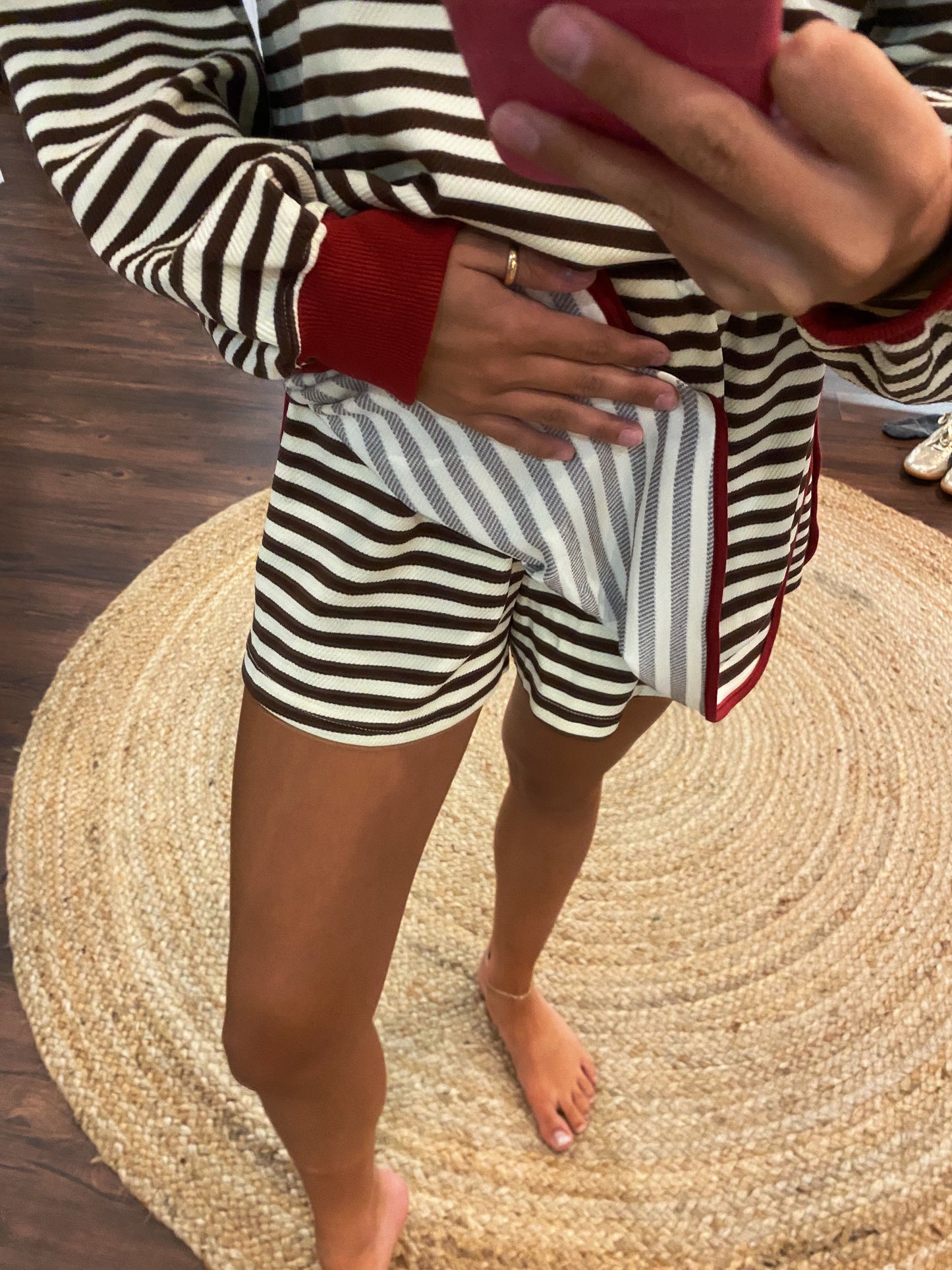On The Run Stripe Skort