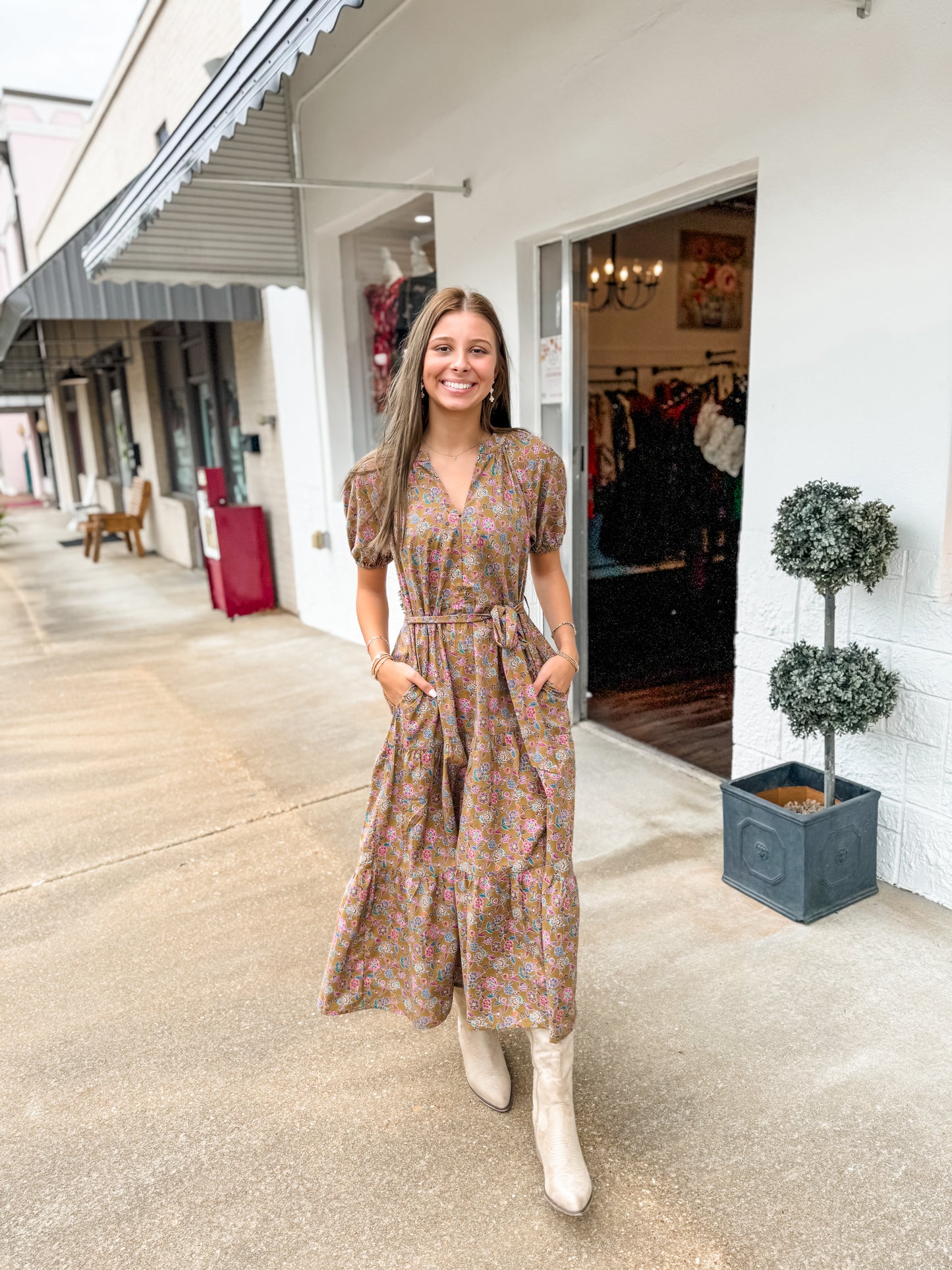 Autumn Vines Maxi Dress