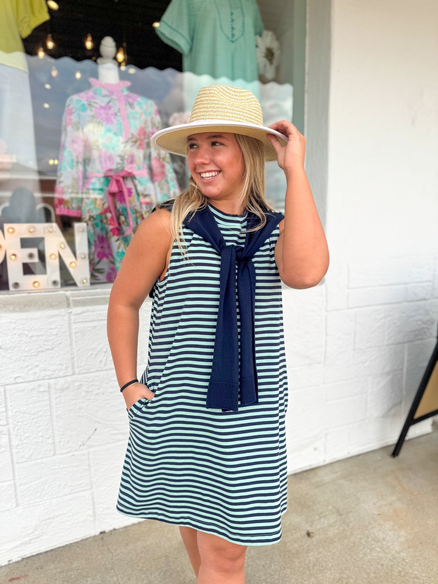 Blue Bay Stripe Dress