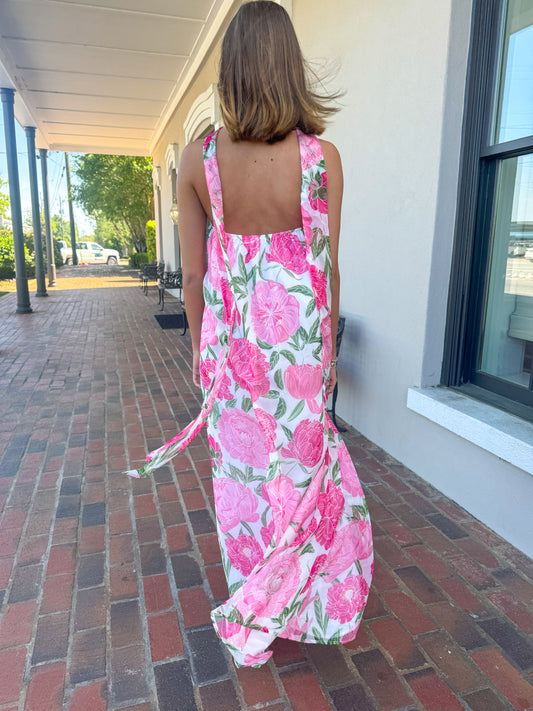 Charolette Garden Scarf Maxi Dress