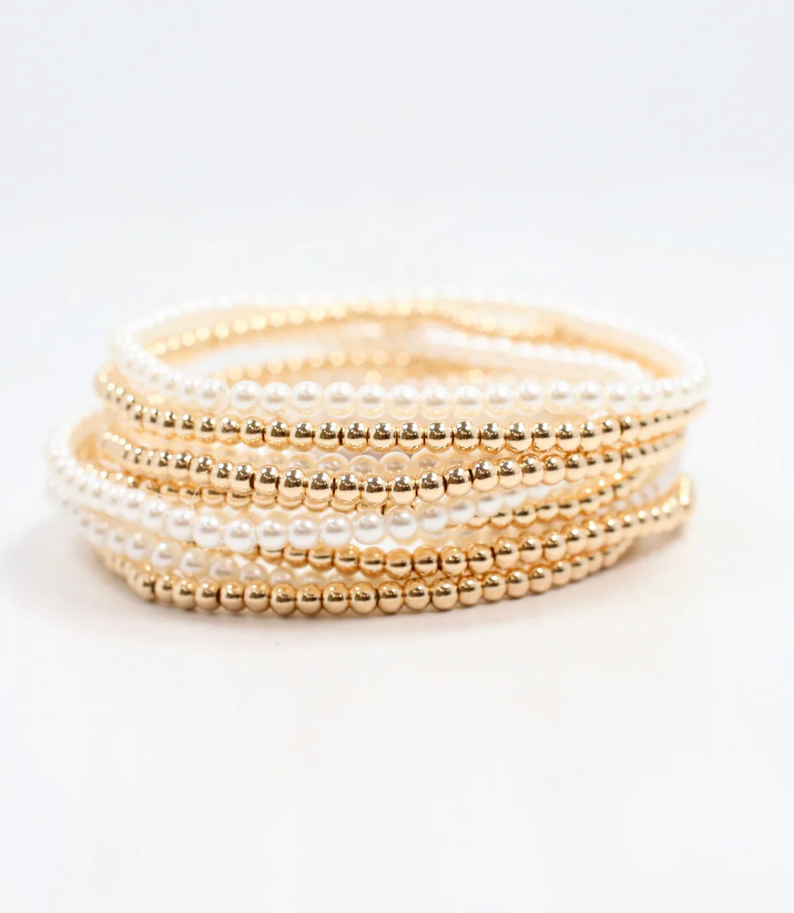 Fanning Pearl Bracelet Set