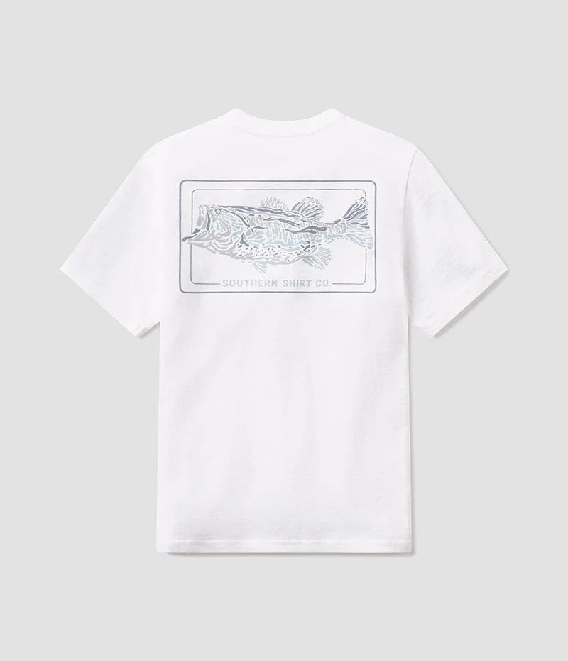 Youth Bassquatch Logo Tee SS- Bright White