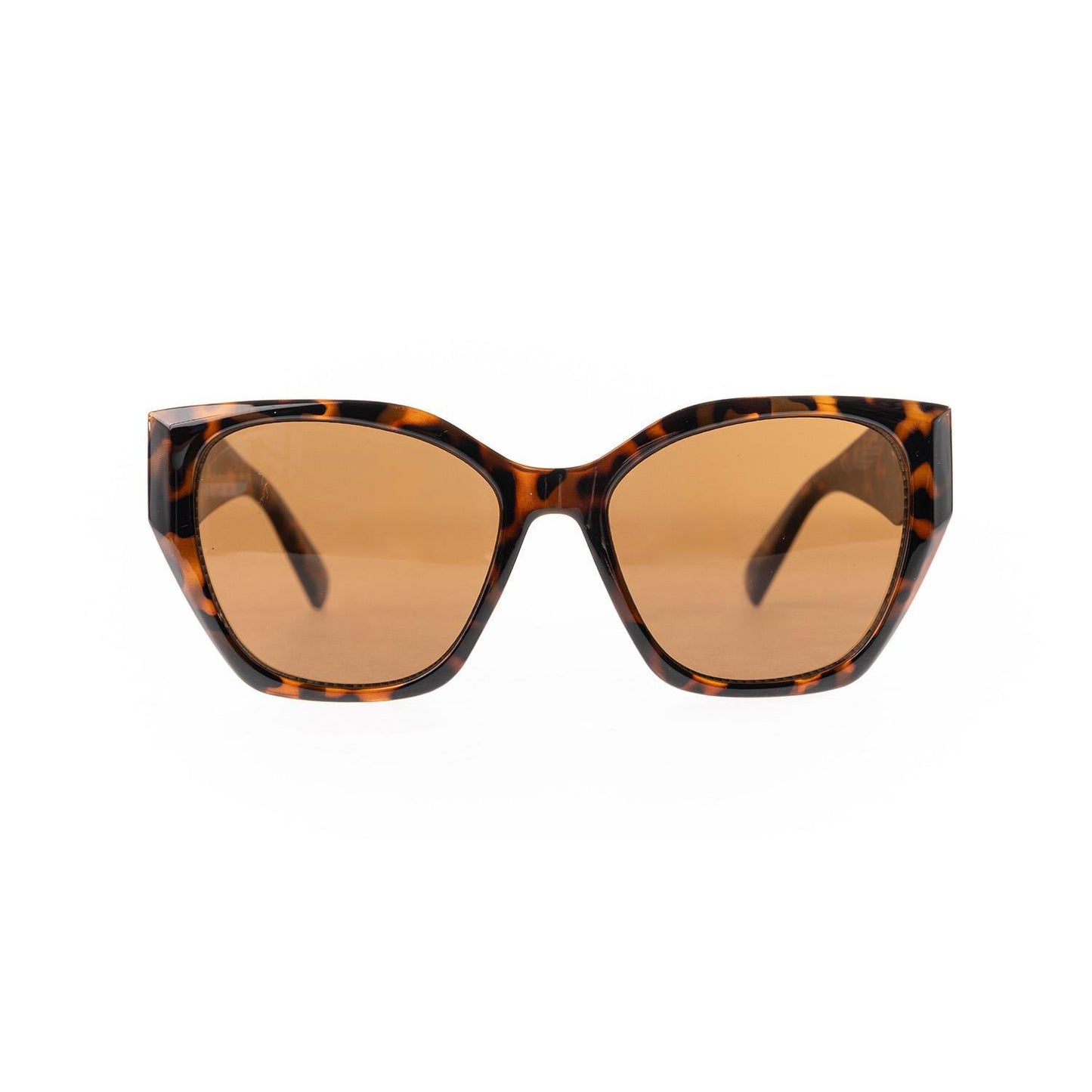 Mary Square| Katie Tortoise Brown Sunglasses