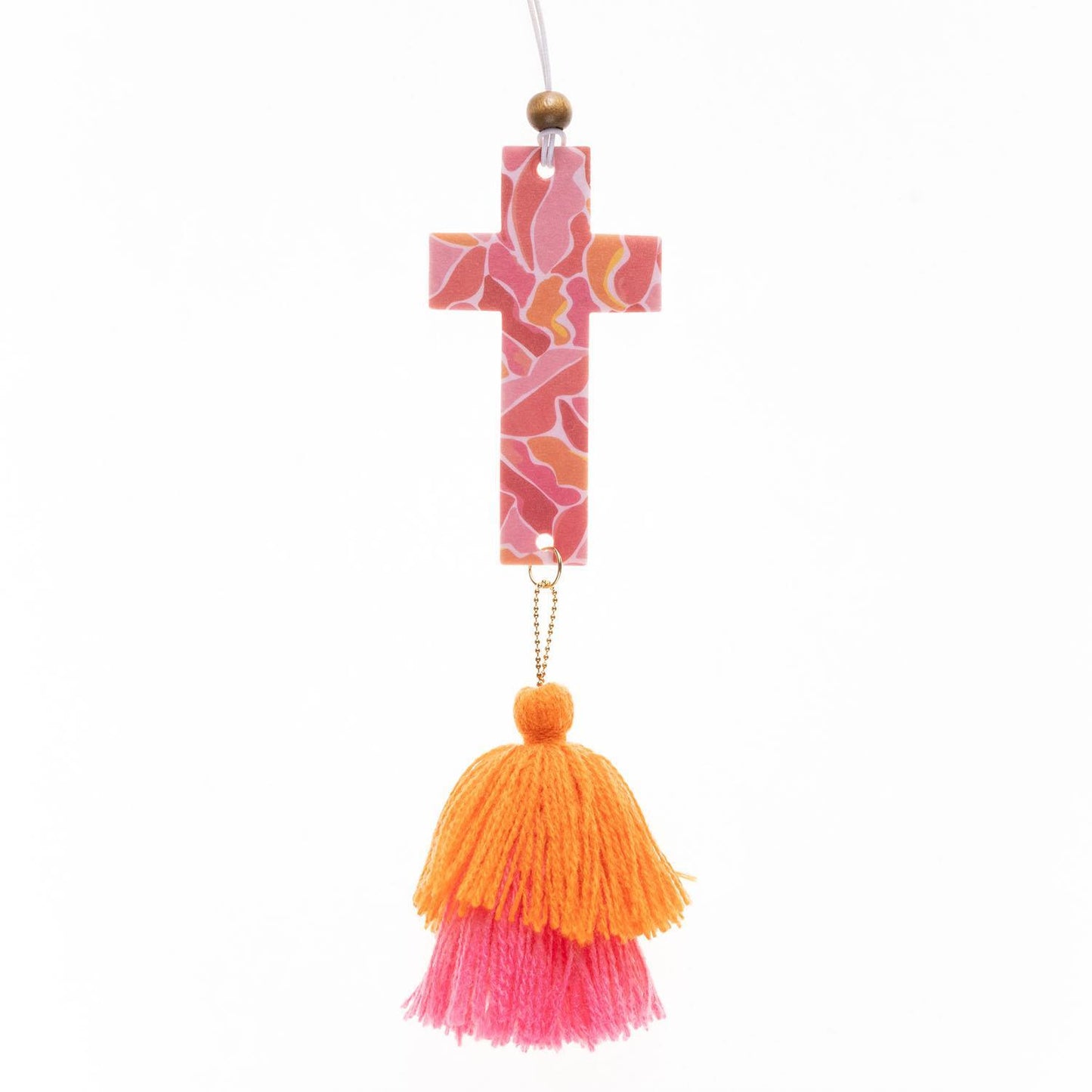 Mary Square| Air Freshener Cross