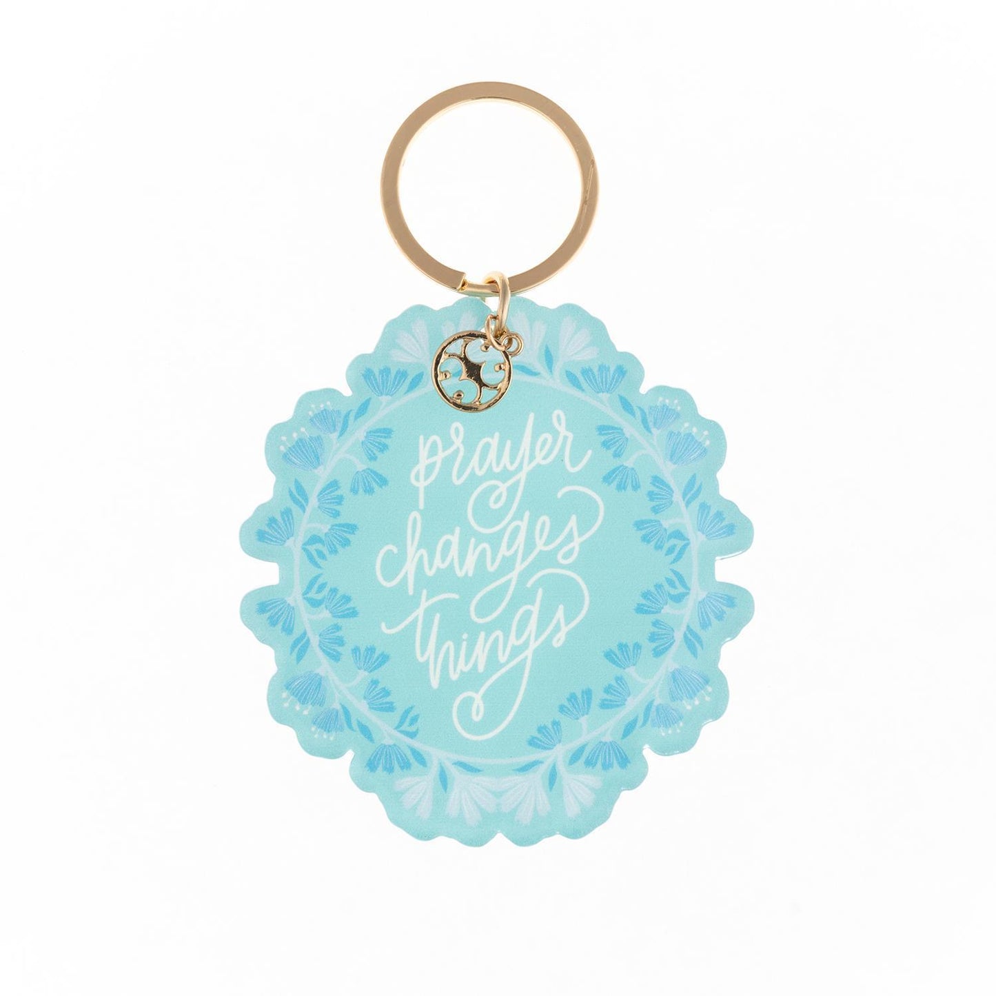 Mary Square| Acrylic Keychain Prayer Changes Things