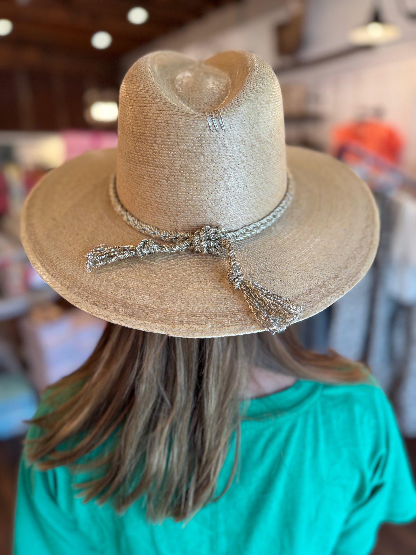 Tipsy Threads| Gold Cabo Braid Hat