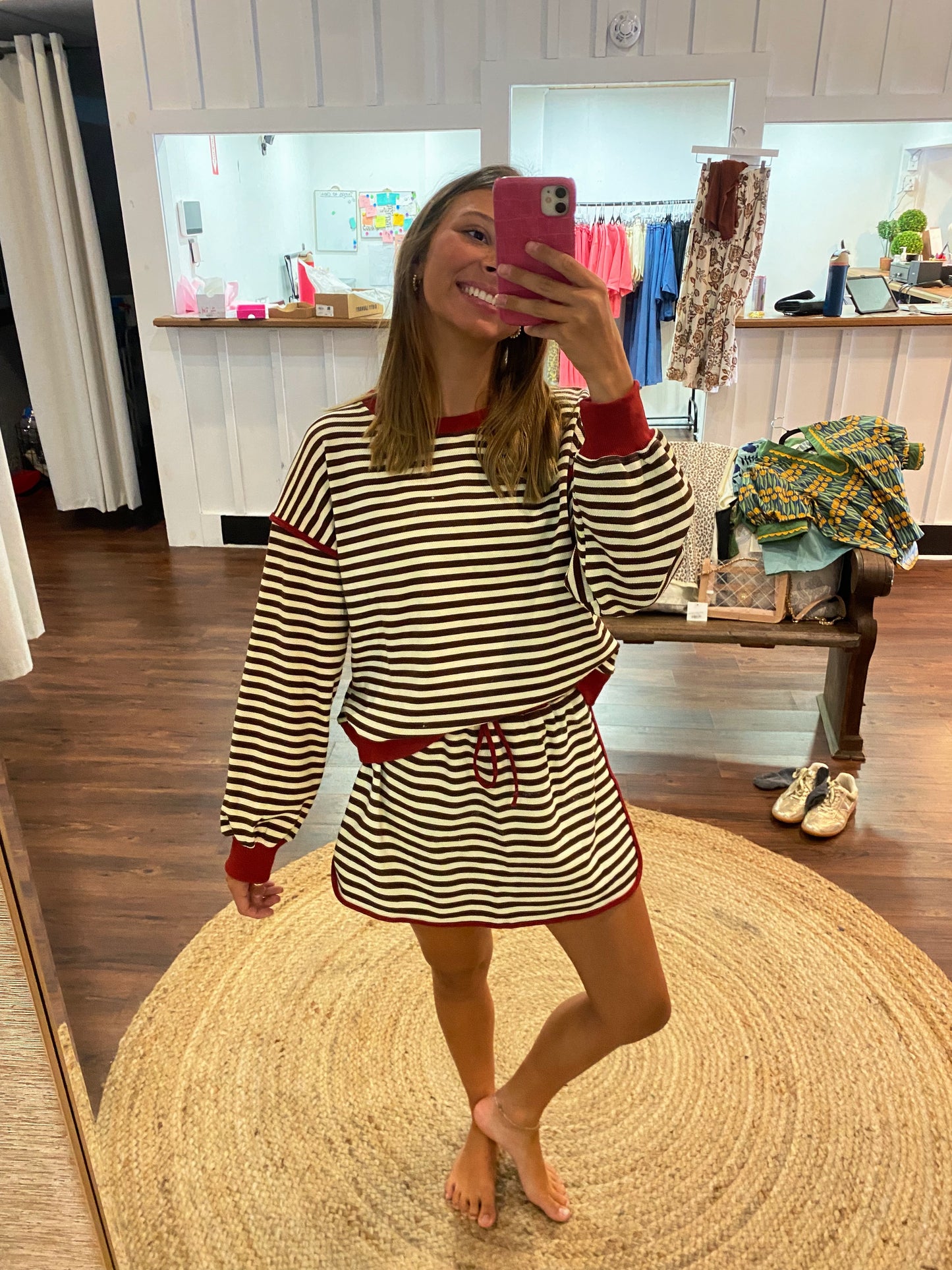 On The Run Stripe Top