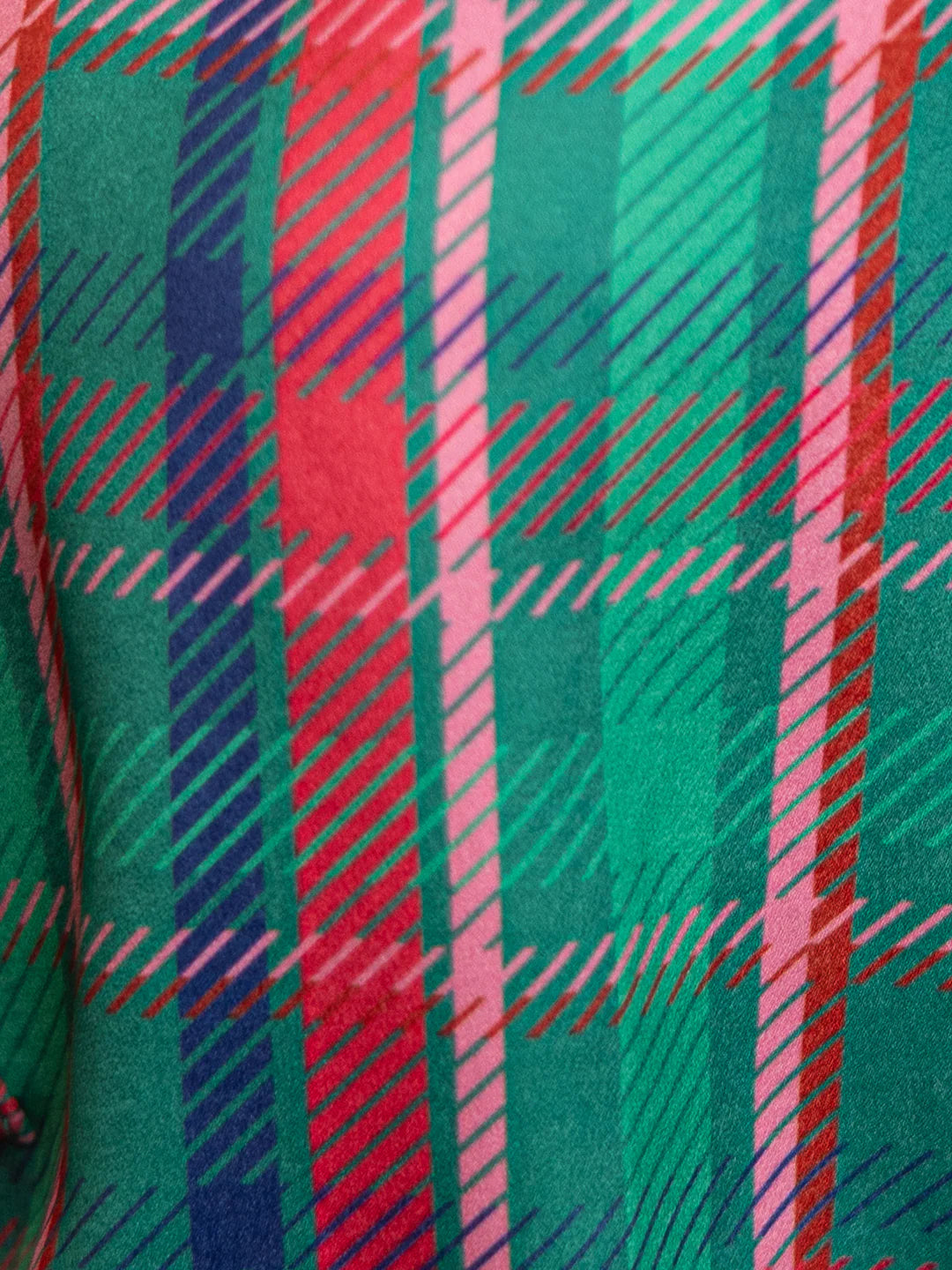 Mary Square| Plaid About You Green Top