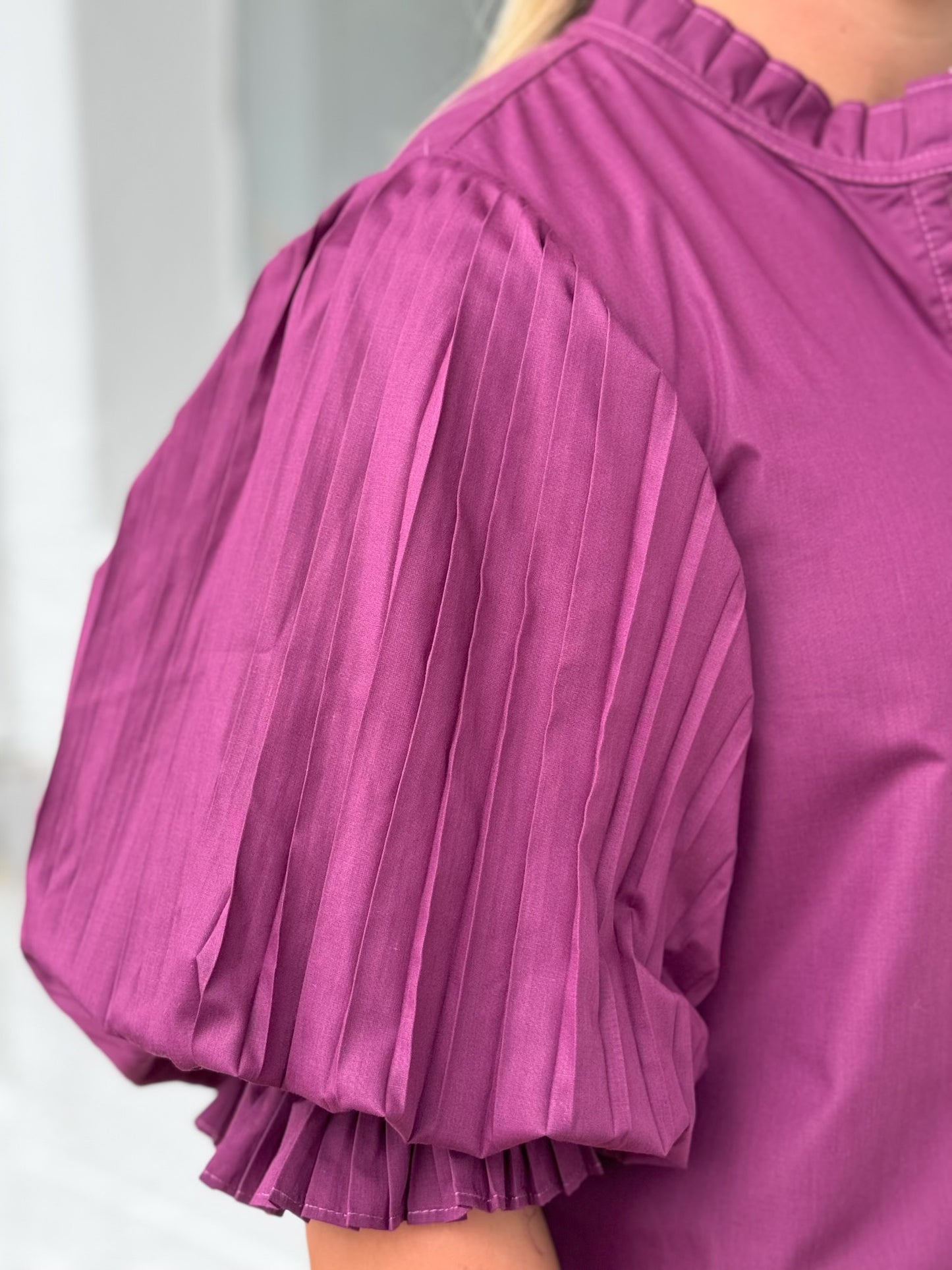 Plum mini dress