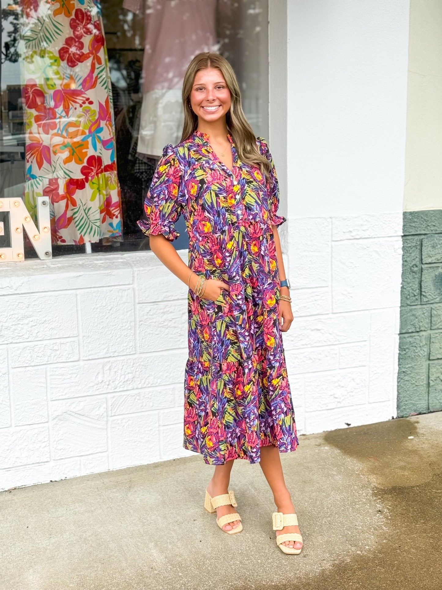 Evie wanderlust multi dress