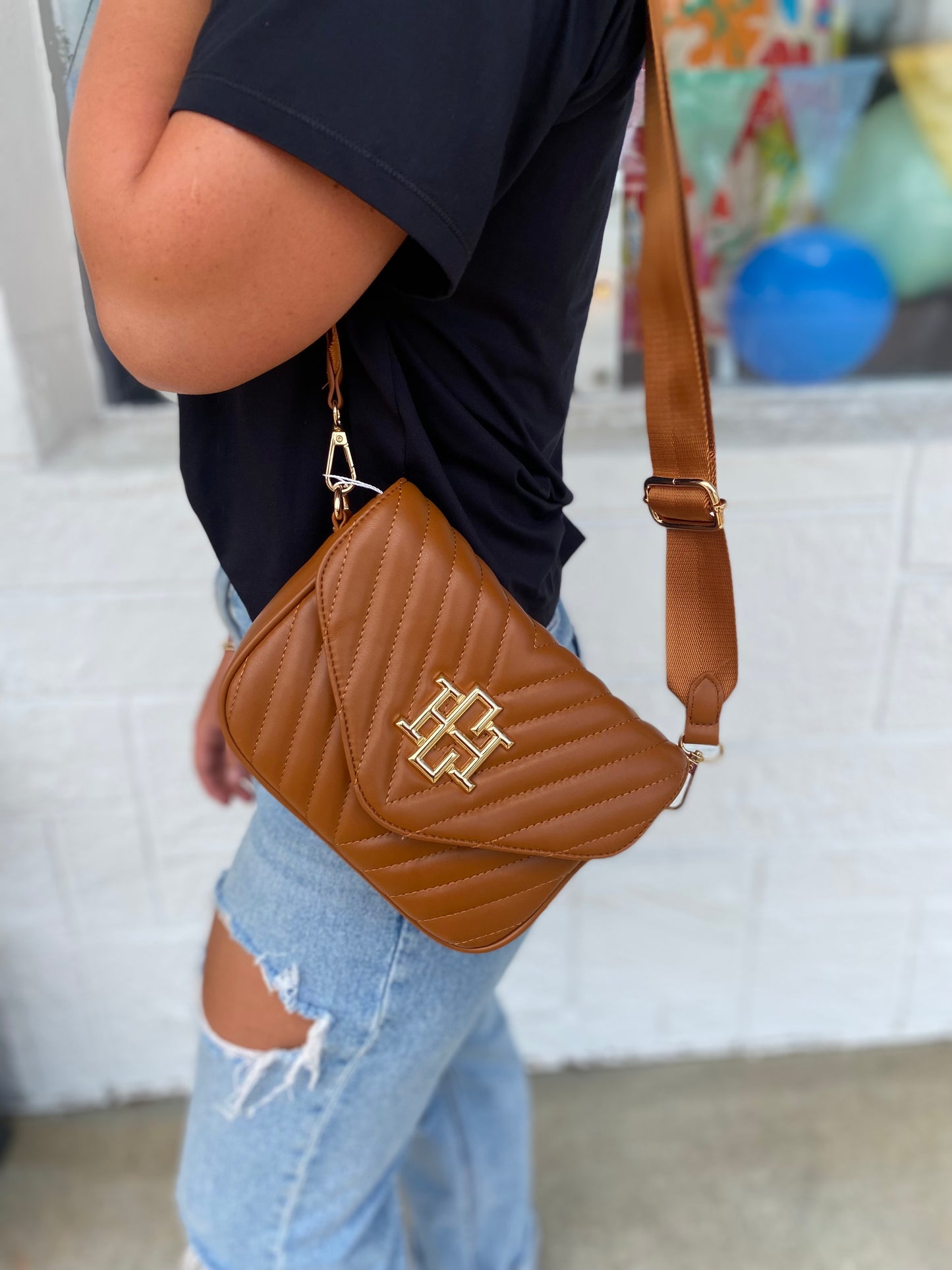 Angelia quilted crossbody