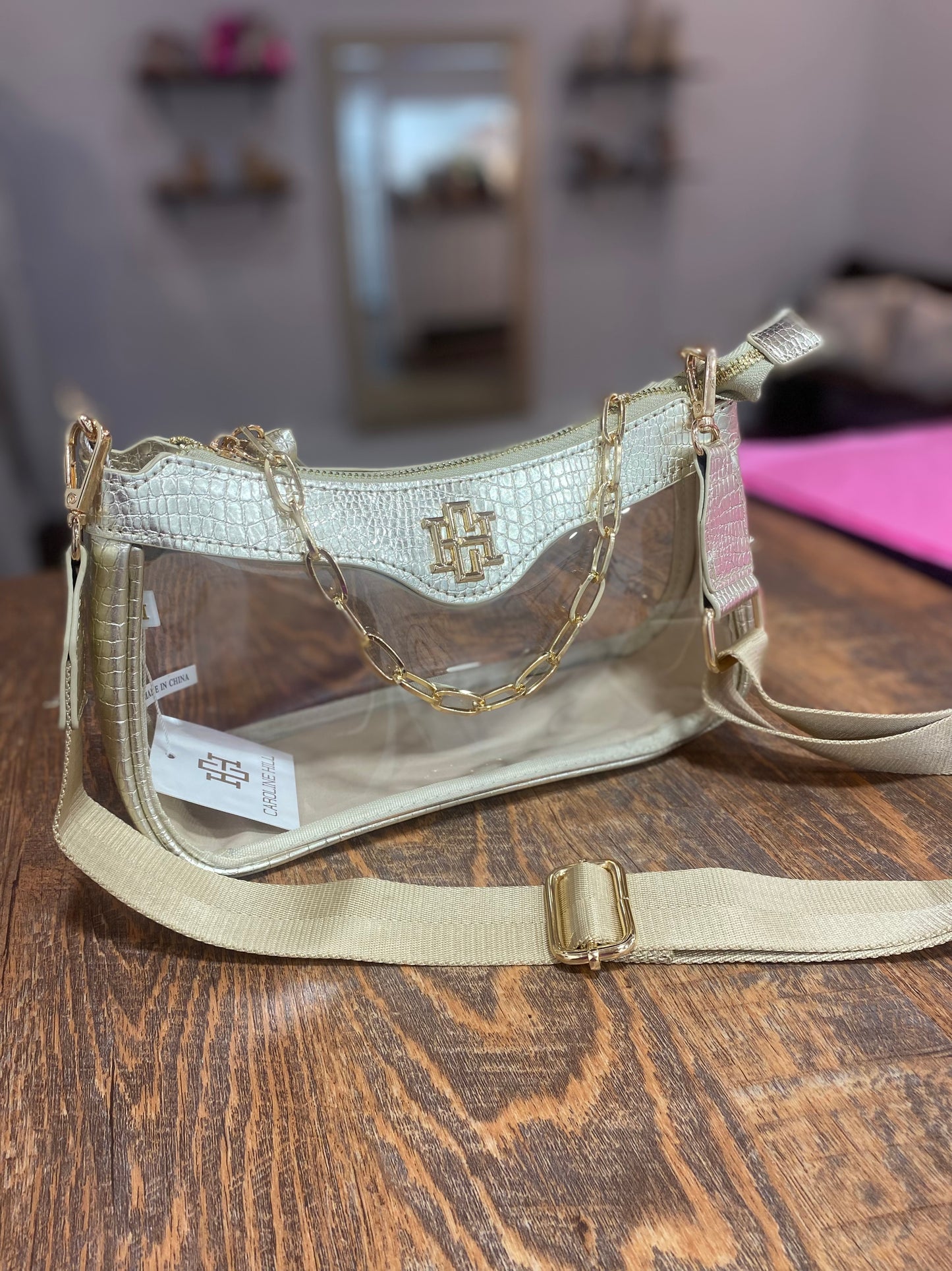 Cassidy clear crossbody