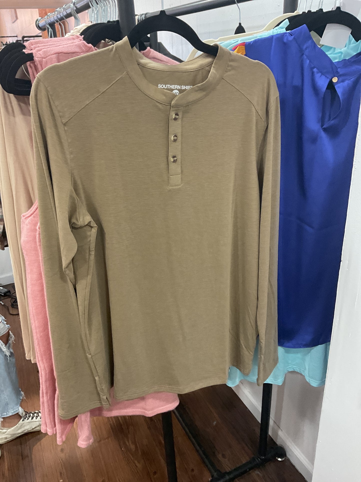 Max comfort Henley LS