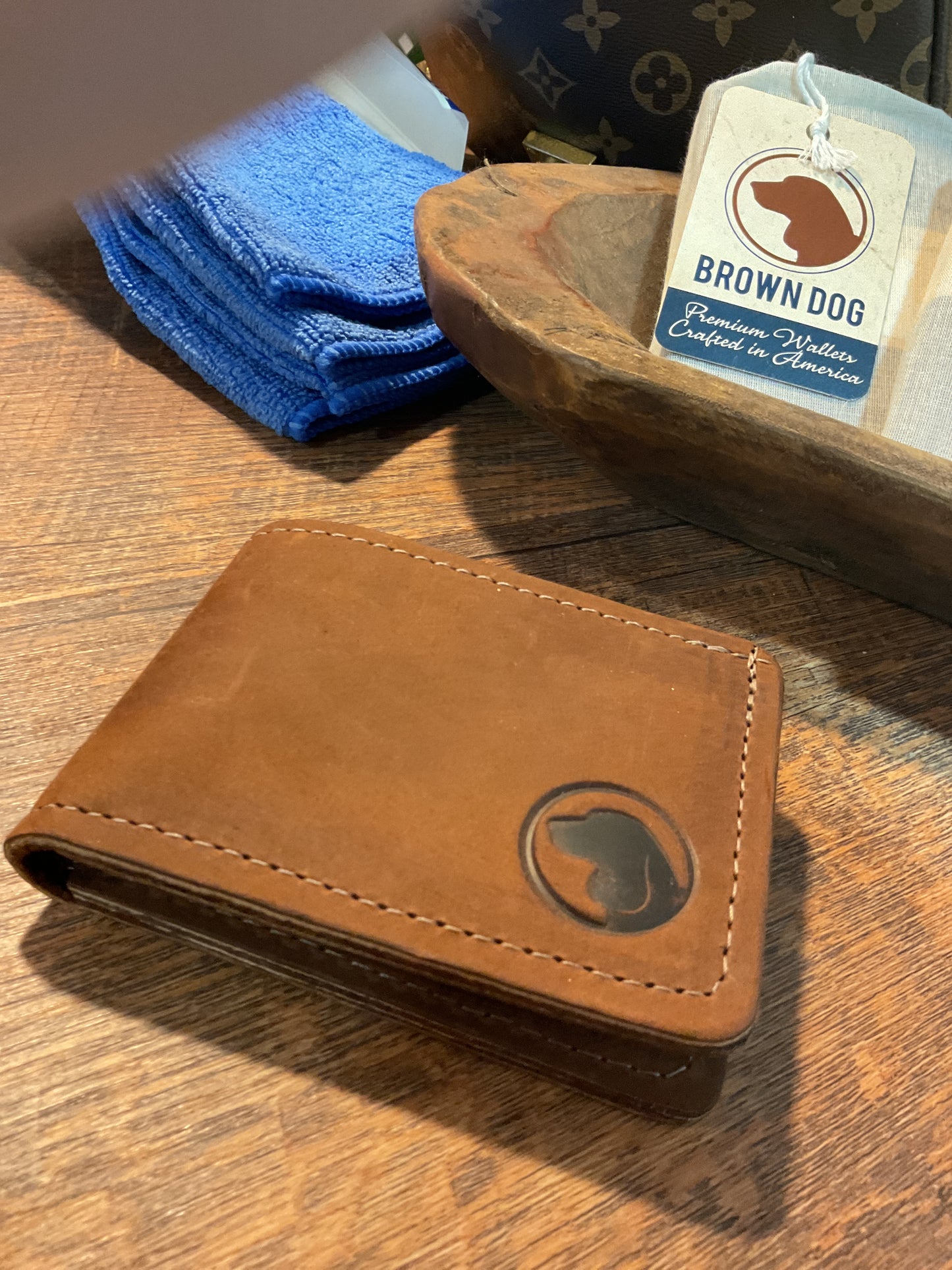 Narrow Bifold Wallet Copper