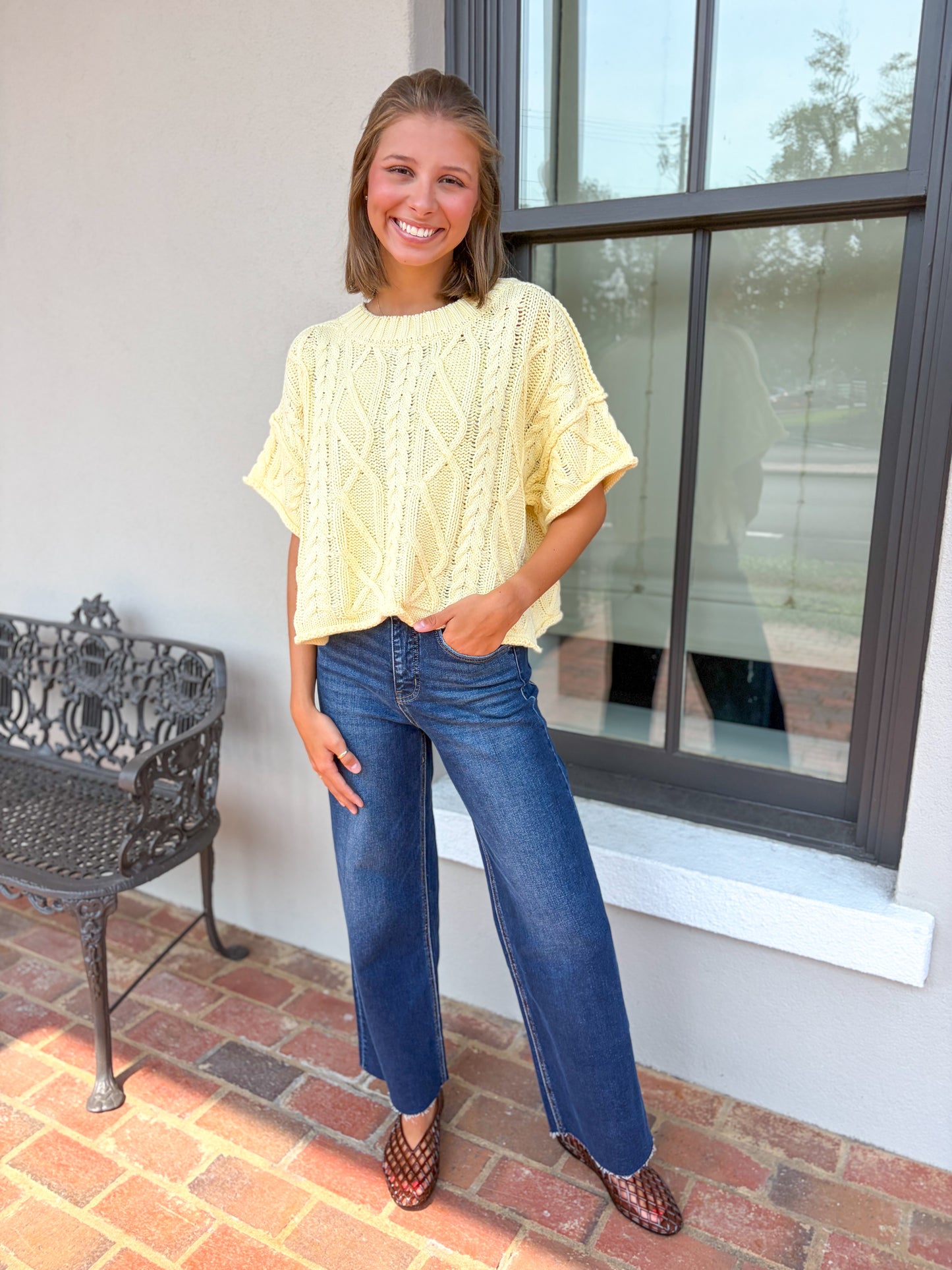 Butter Yellow Knit Top