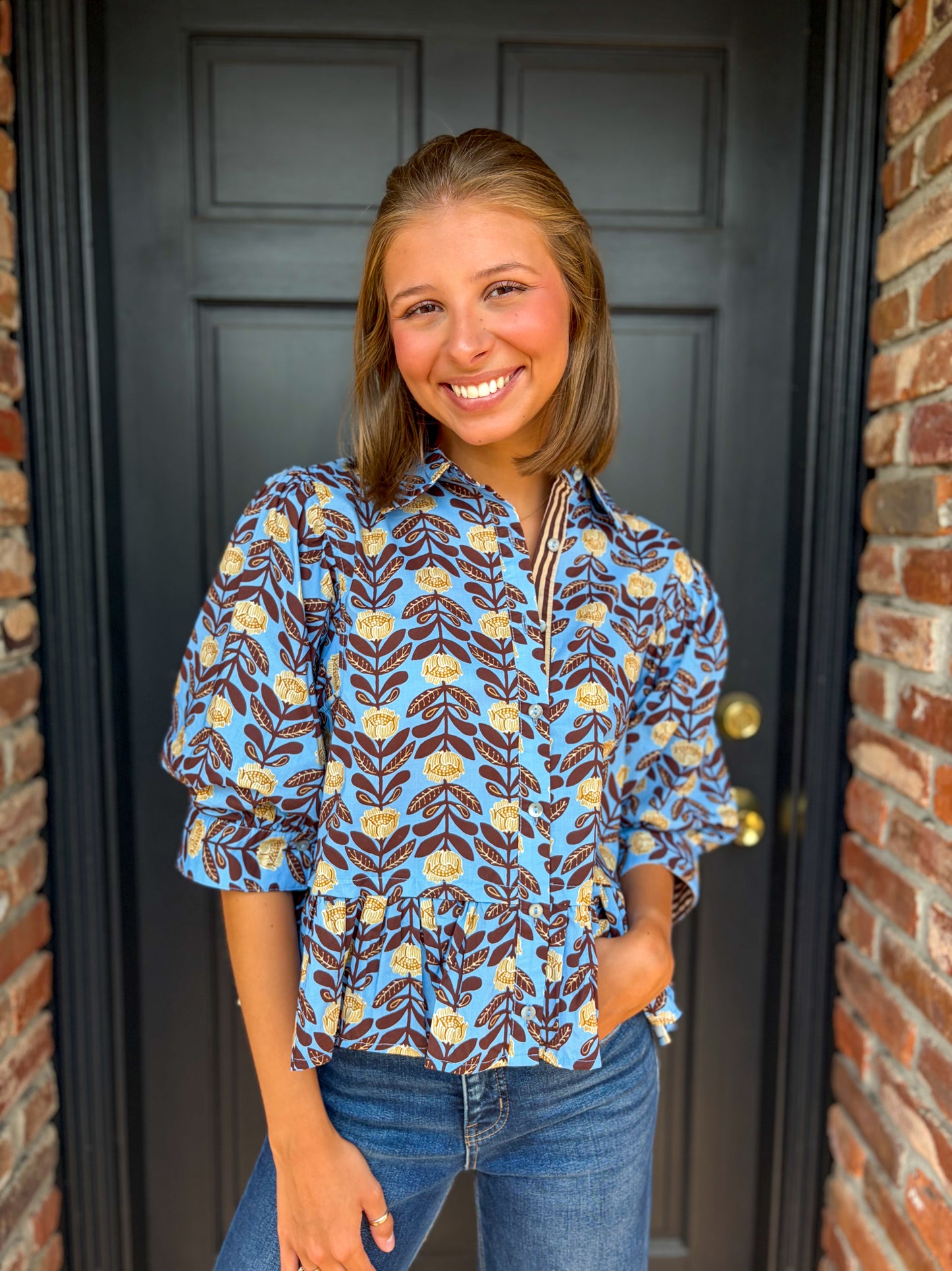 Honey & Sky Top