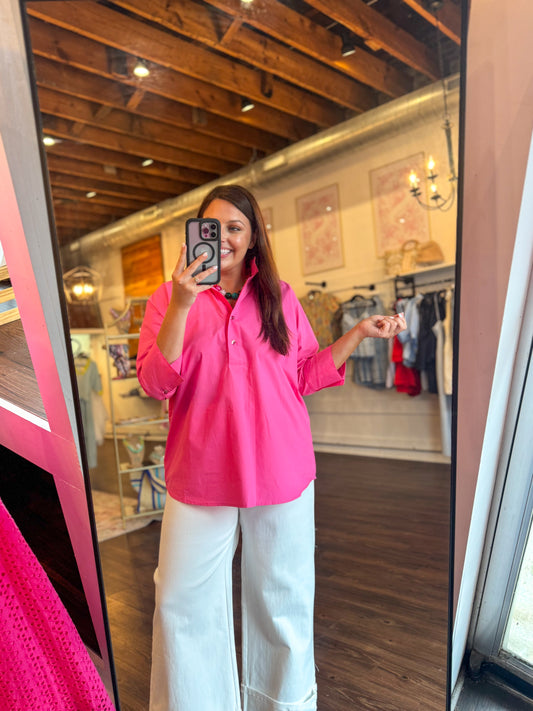 Pink Paradise Tunic Top