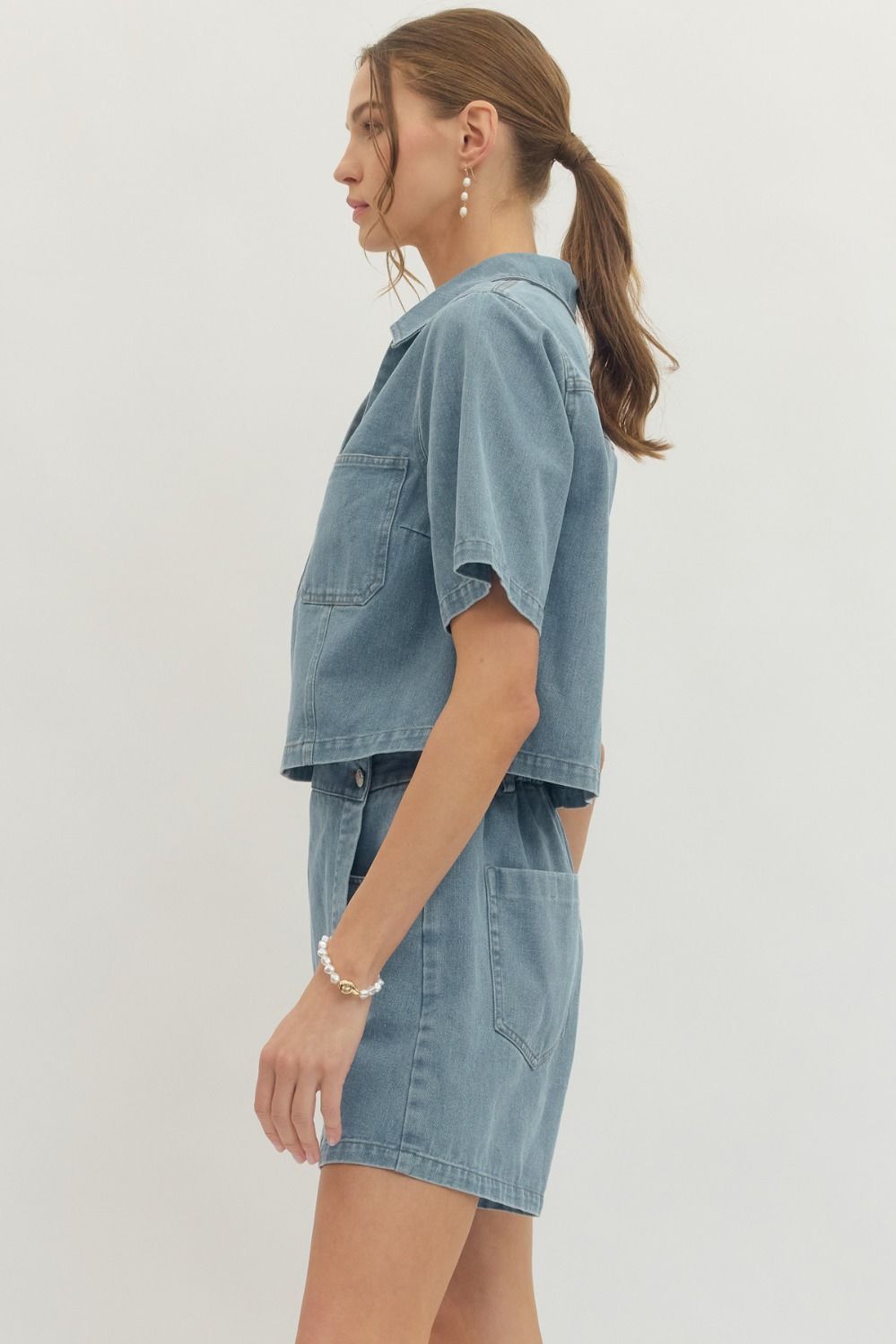 Dallas Denim Skort + Top Set