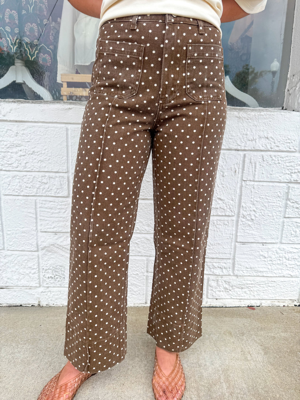 Brown Polka Dot Pant