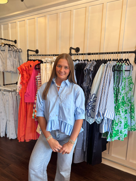 Charlie Chambray Top