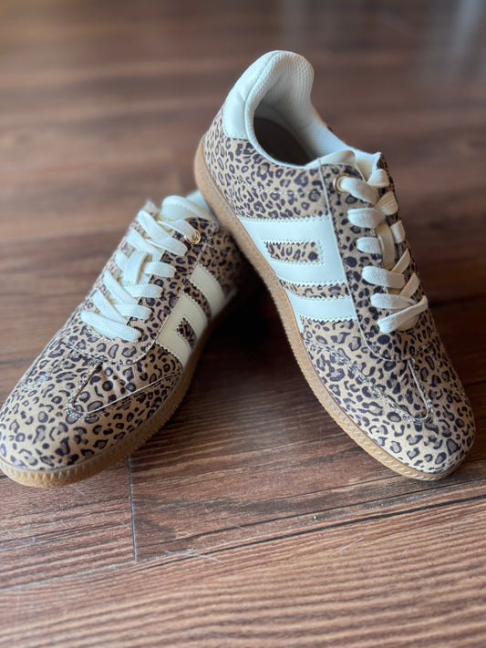 Leopard Track Star Sneakers