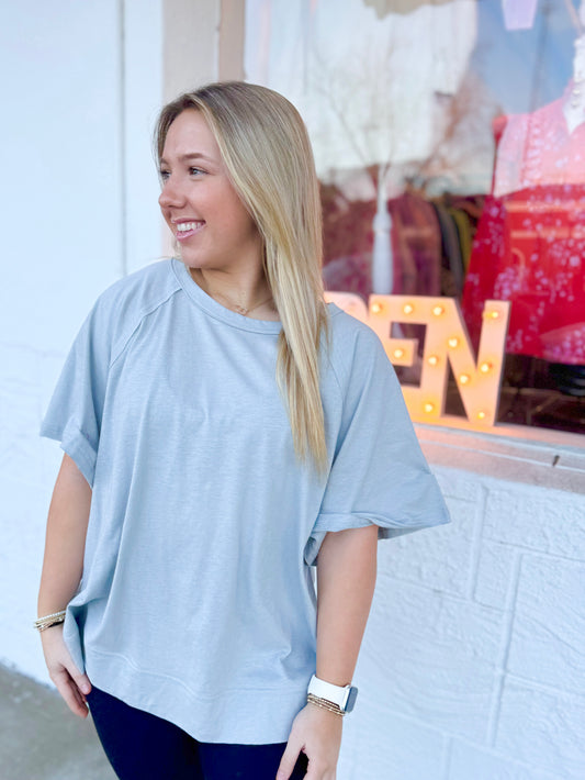 Light Gray Oversized Tee