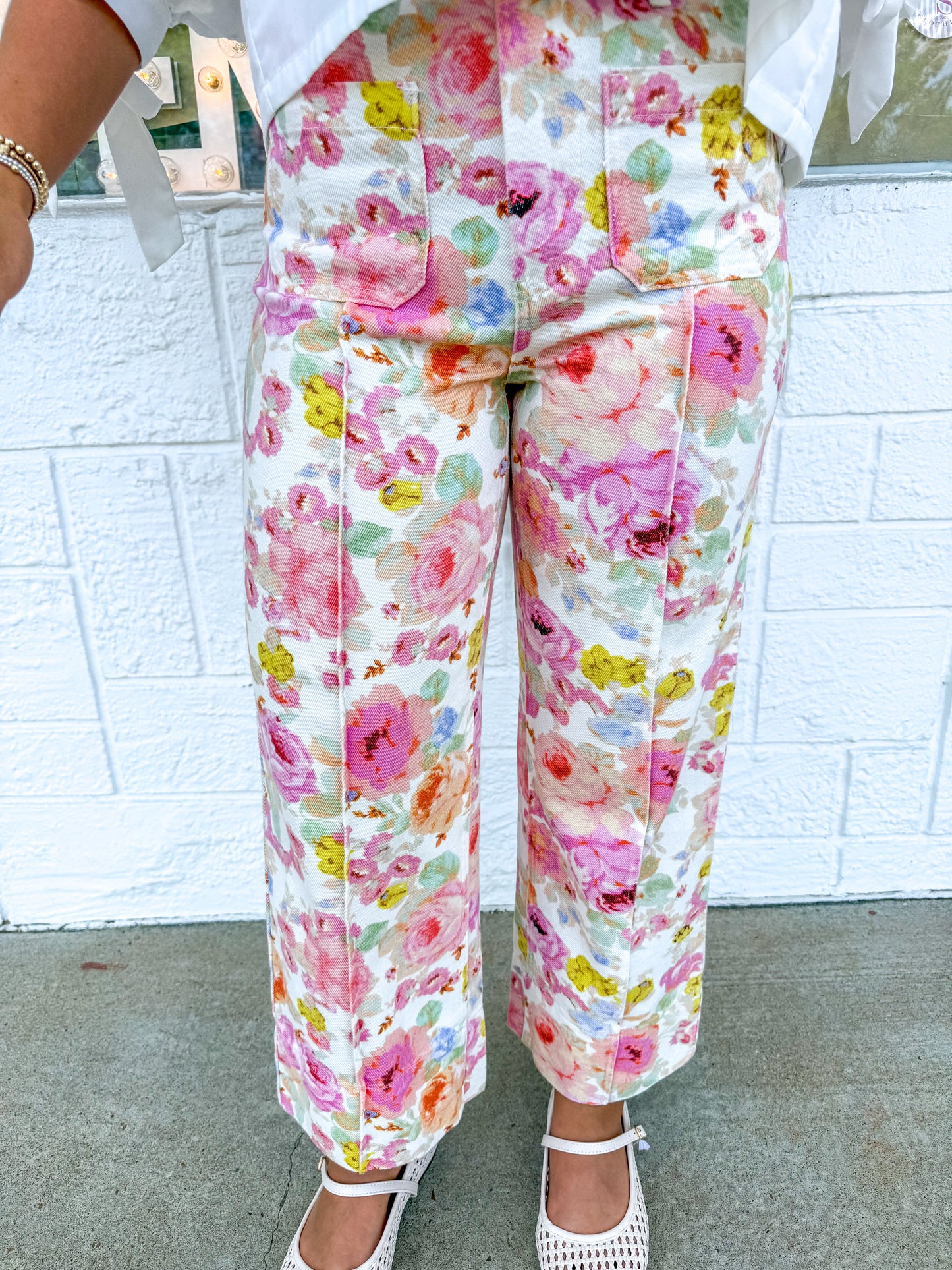 Pink Multi Floral Pants