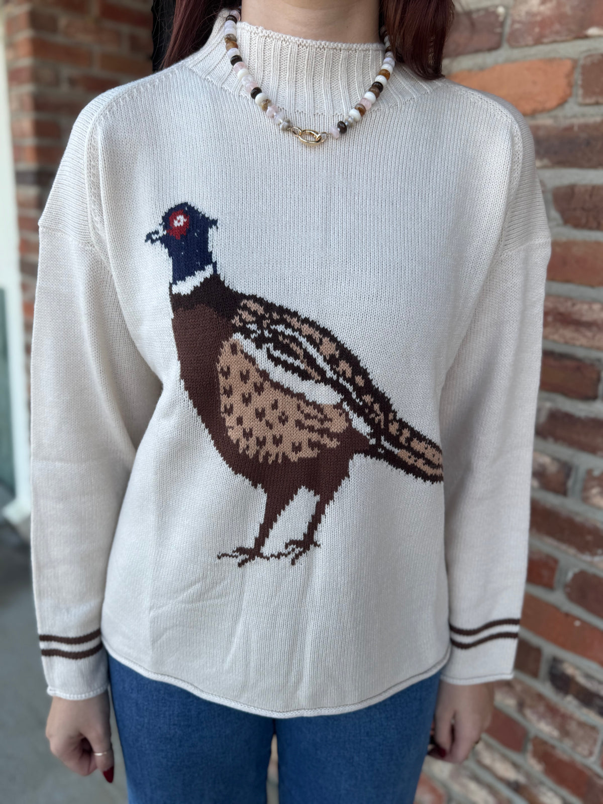 Cream Pheasant Sweater