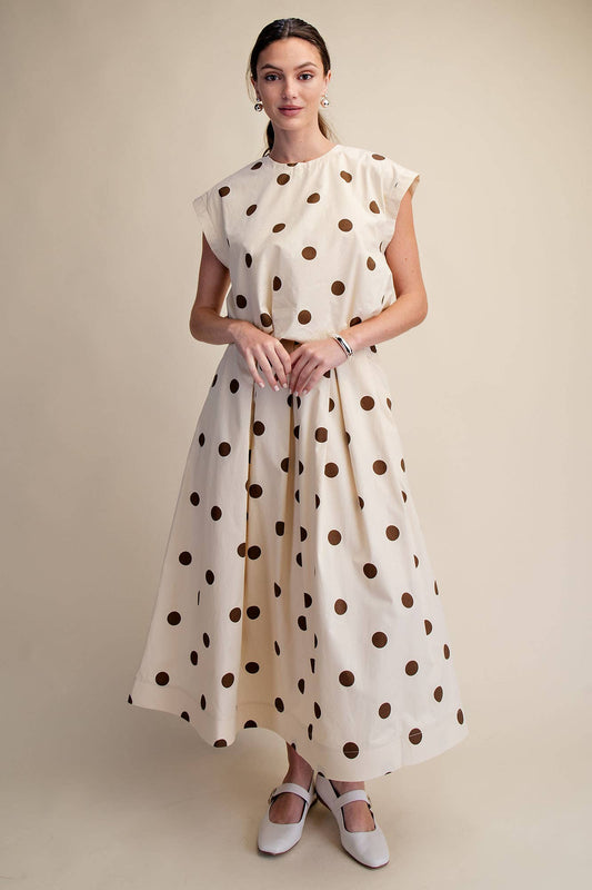 Polka Dot Bubble Top