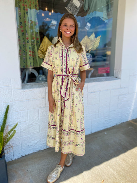 Lemon Meadow Maxi Dress