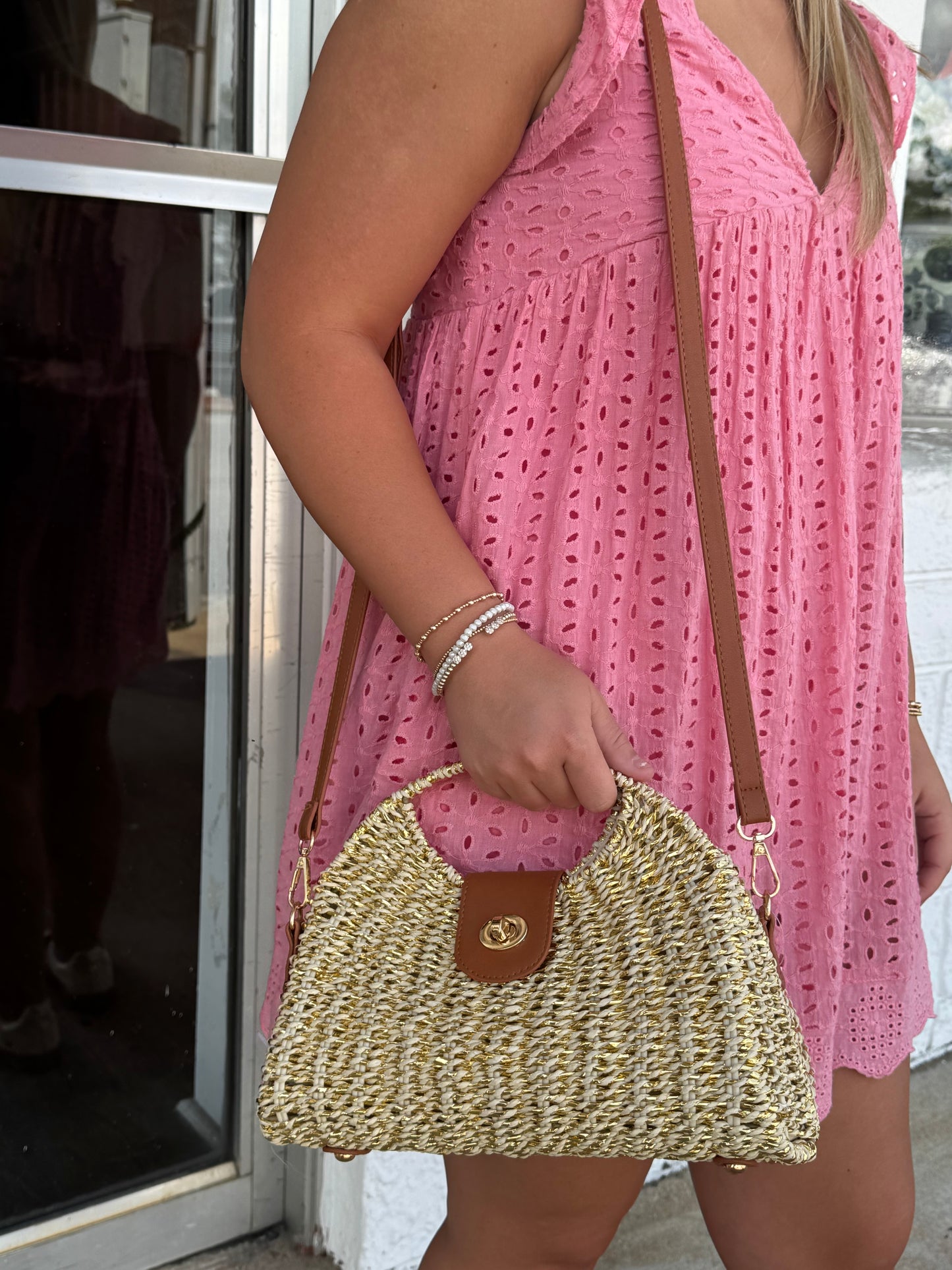 Sunburst  Straw Tote