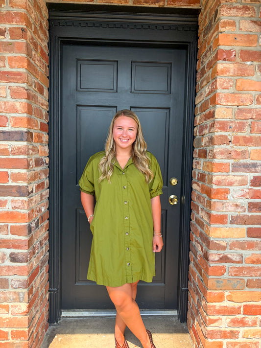 Martini Olive Mini Dress